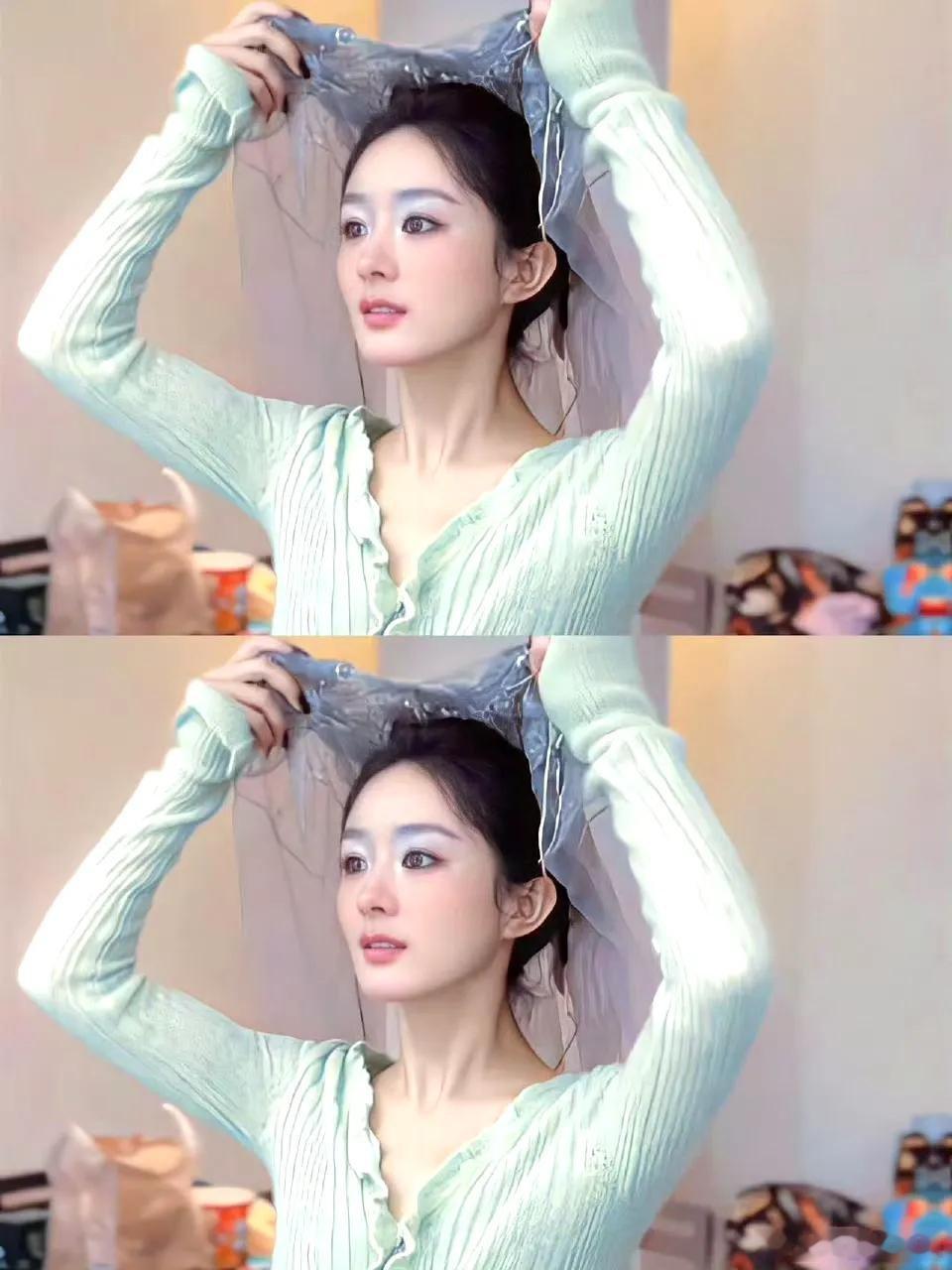 赵丽颖是浓颜还是淡颜啊。。感觉很适合这种妆造啊！！ 