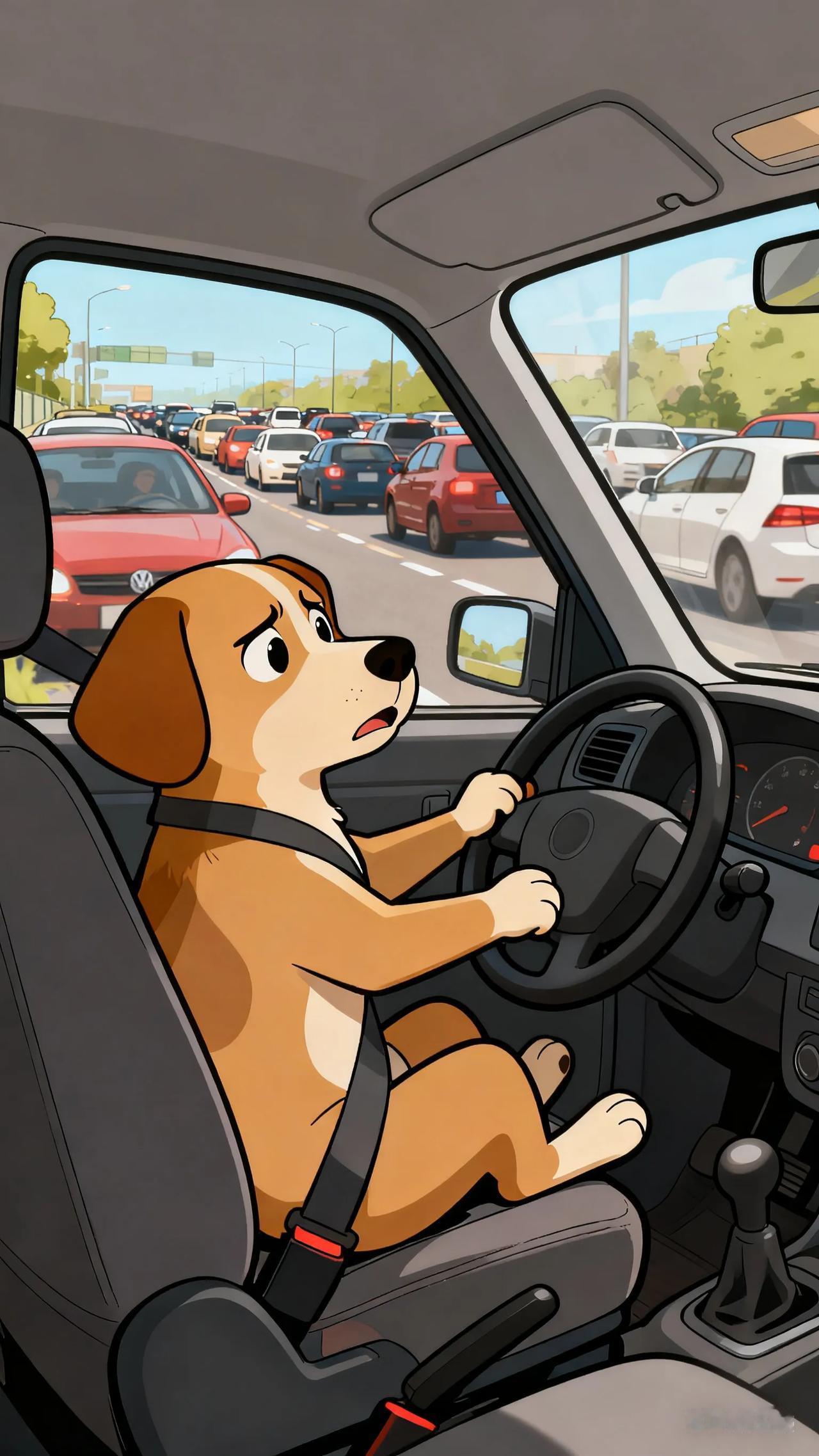 6点30我就出来啦！挂得中日医院第8️⃣号，现在9点半了还没到医院，堵在高速上，