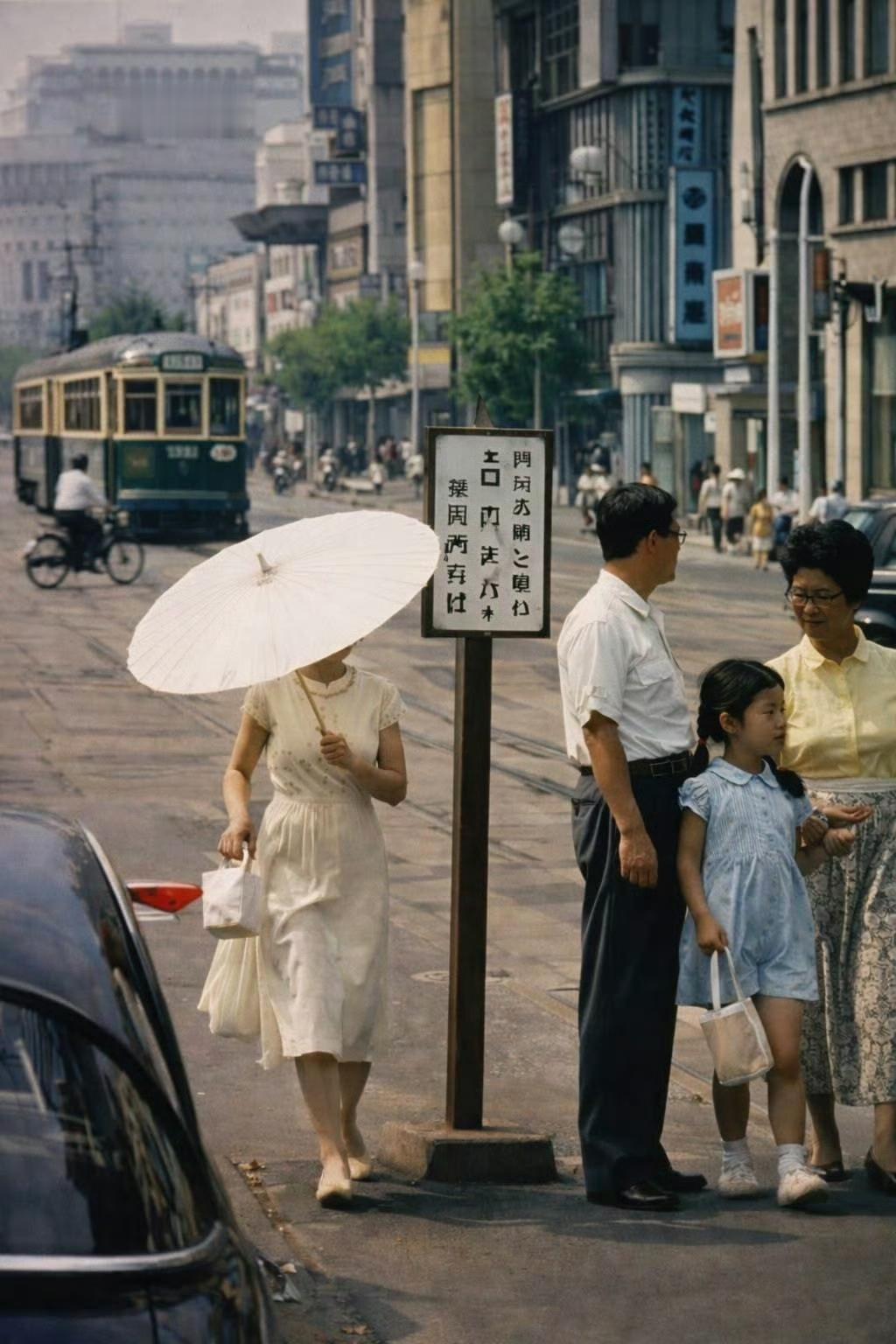 1956年的日本东京街头