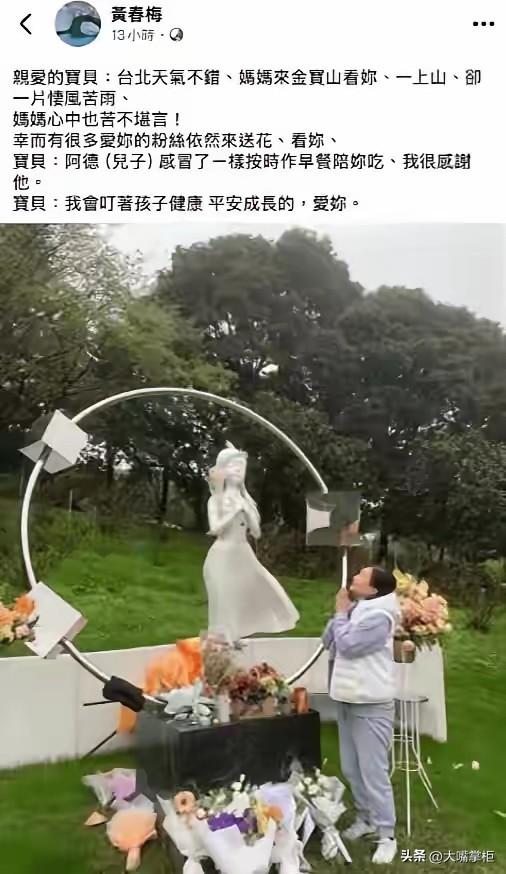 S妈的最新发文，形式大过内容，实在看不懂。
S妈去看望大S，心里悲痛却无处说，不