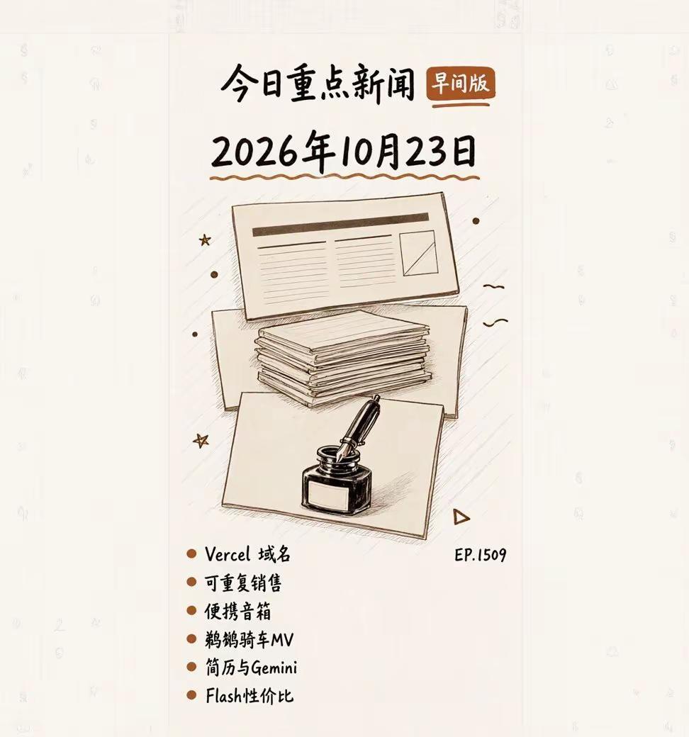 每日AI新鲜事10/23早间版【图文版】。今天这几条放一起看，特别有意思👇 1
