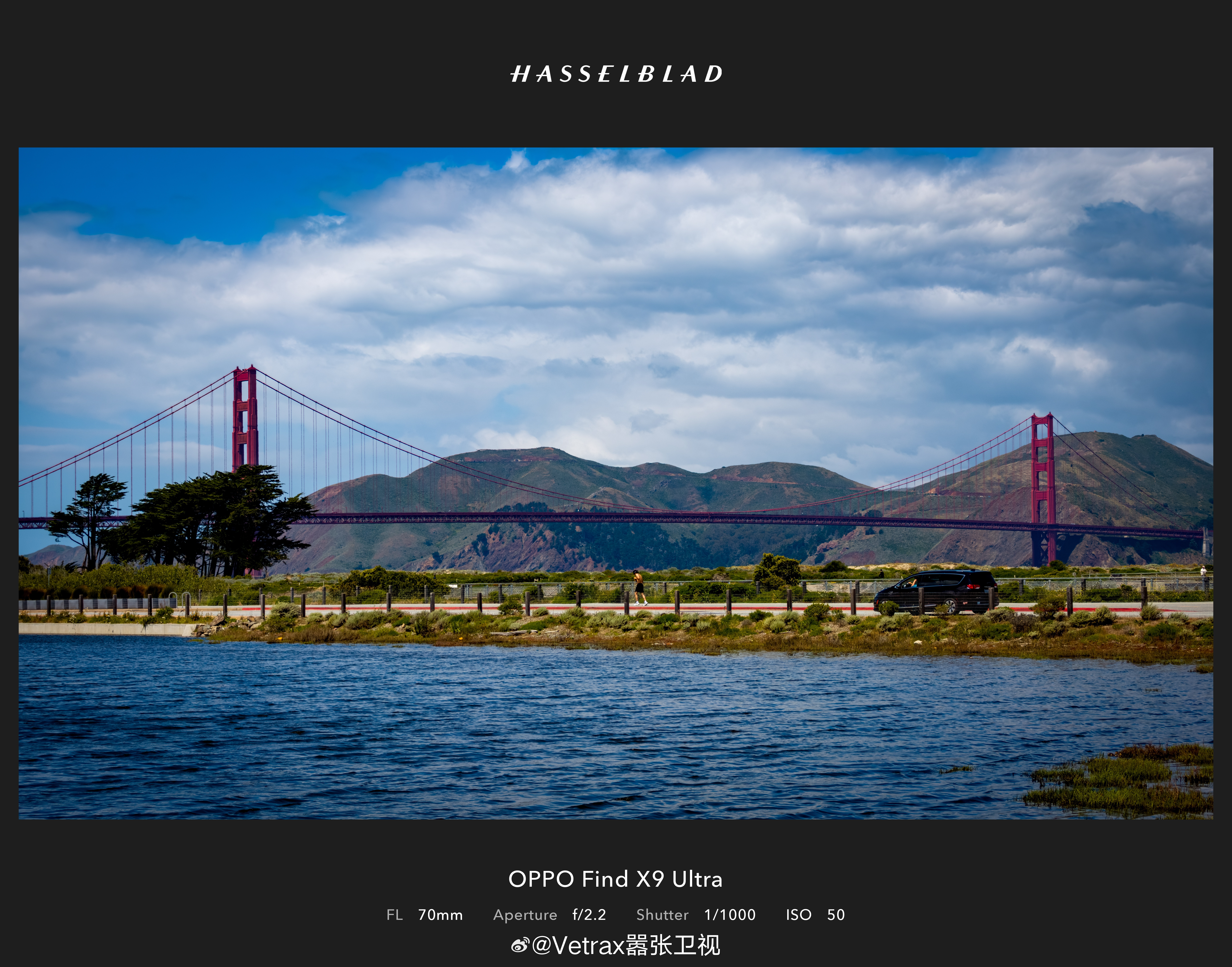 艺术宫的旁边走几步就能到海边远眺金门大桥，今儿天气大好，还是挺好看的。 美国·金