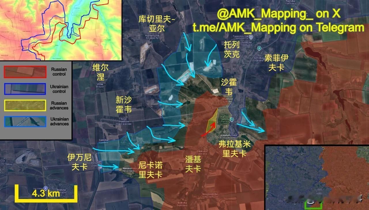 11月8日新西兰信源“AMK_Mapping”更新俄乌战报。

俄乌冲突 俄乌局