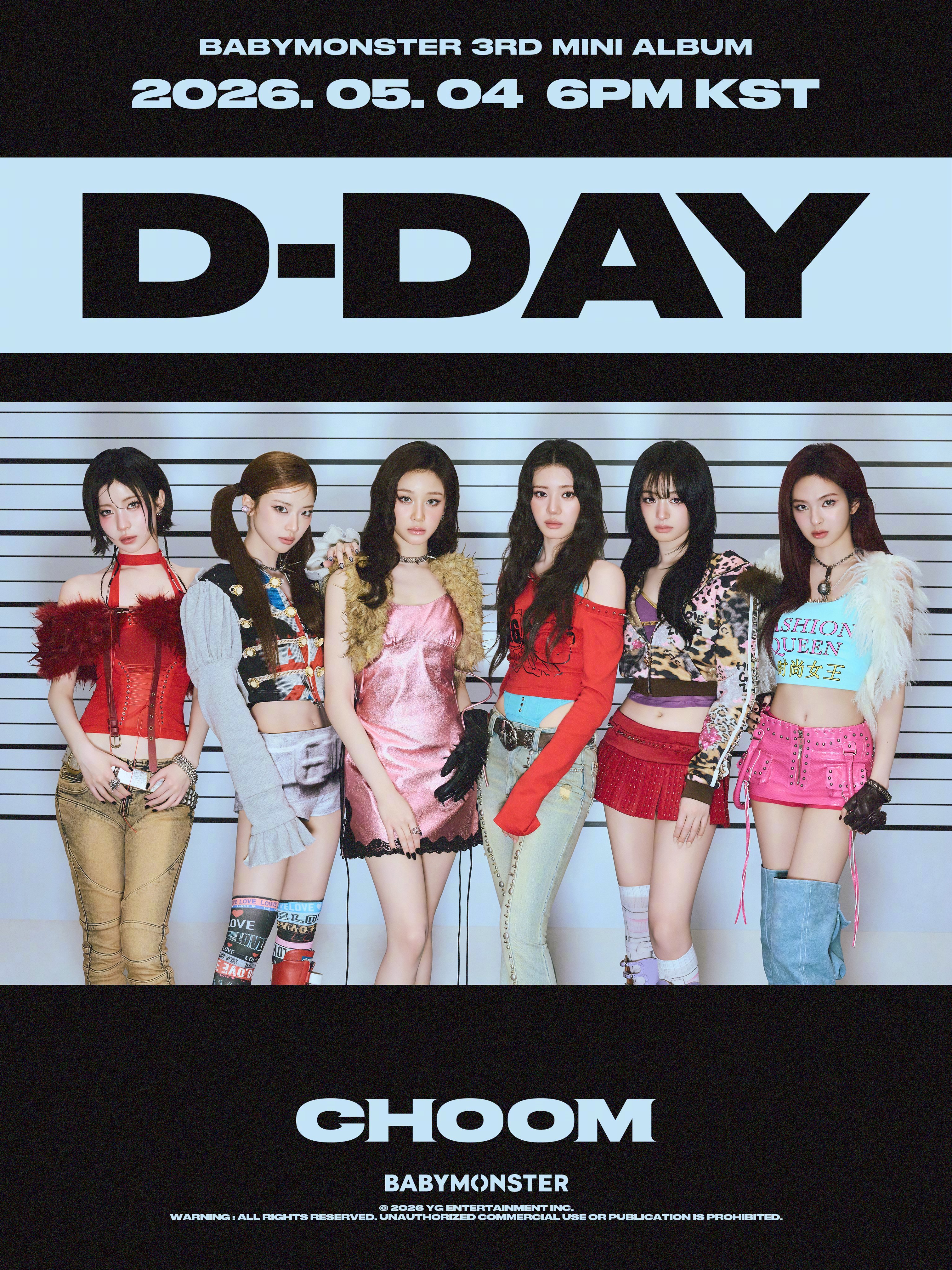 【Twi】BABYMONSTER[CHOOM] D-DAY海报公开，回归就是今日