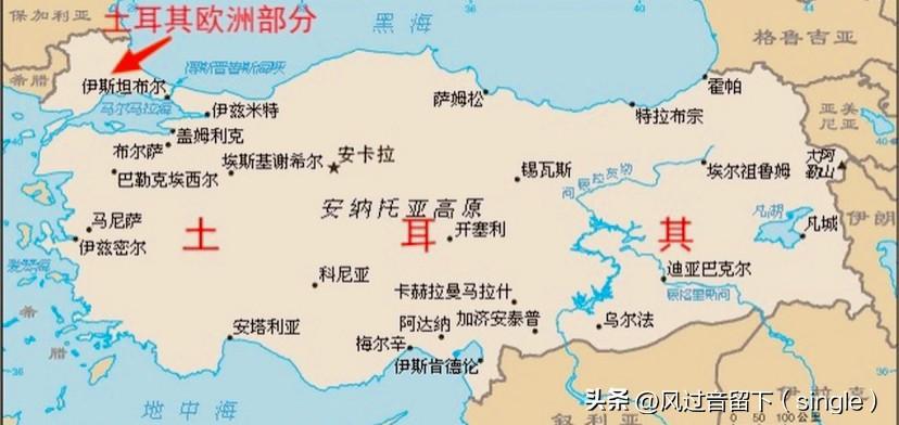 土耳其共和国各行政区划面积
土耳其共和国，总面积为783600平方千米，辖81省