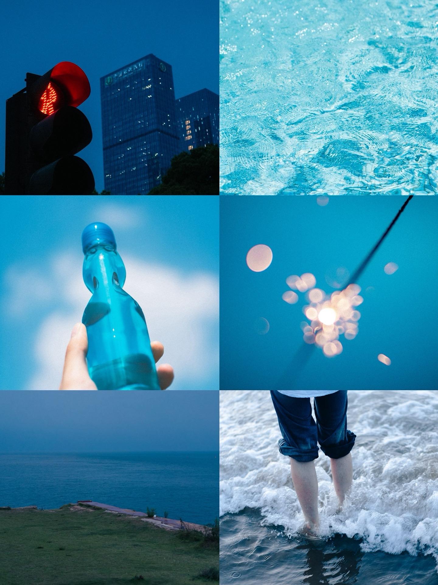 今天的主题是—蓝色。