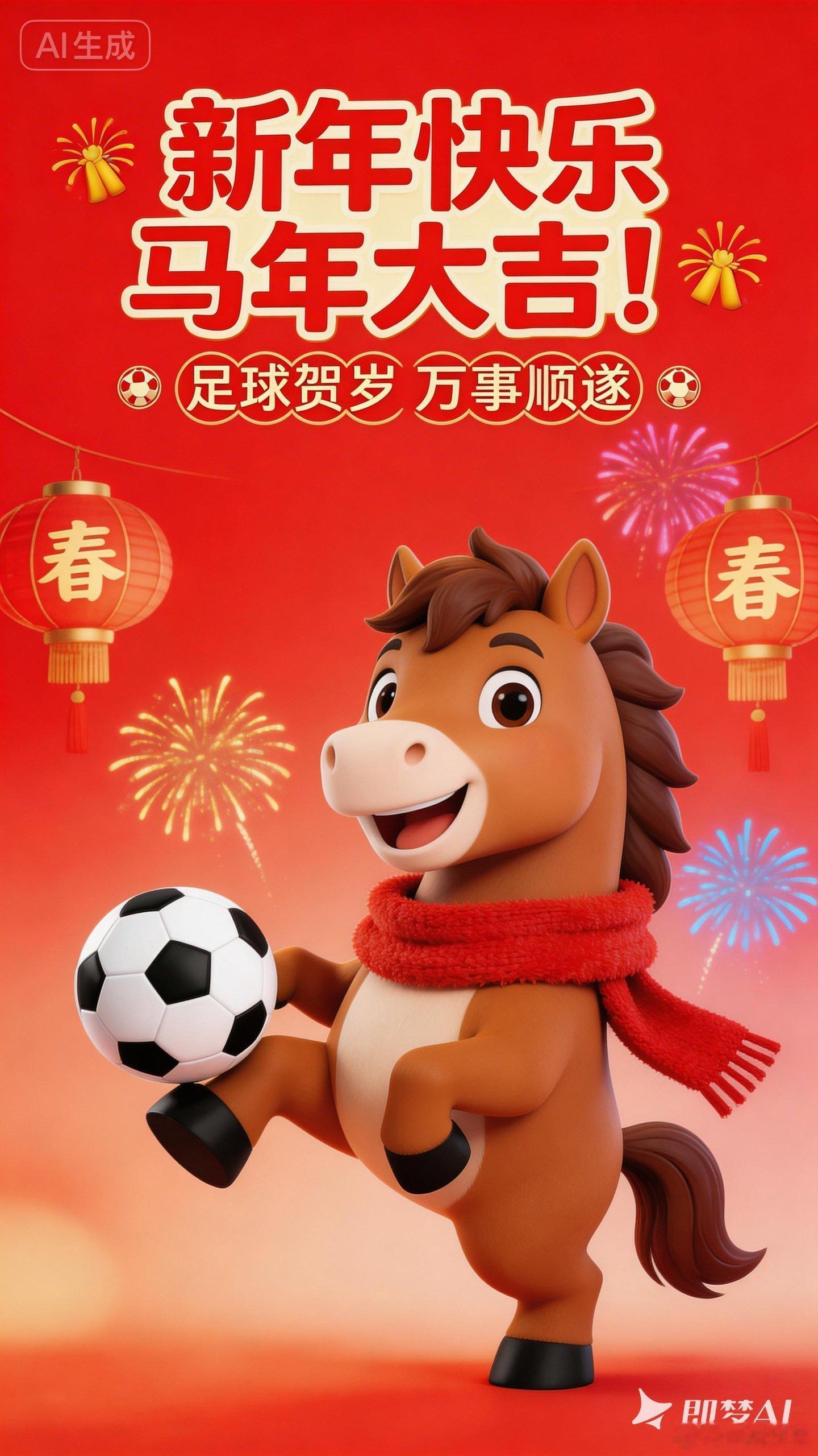 新年快乐，马年大吉！🐎体育AI过大年新年快乐一说life