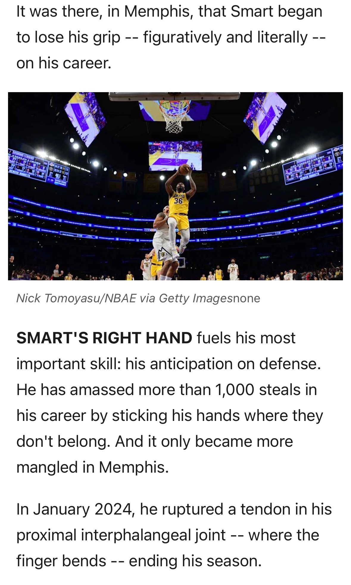 「一块玻璃碎片曾在斯玛特手掌中长达6年」ESPN记者Dave McMenamin