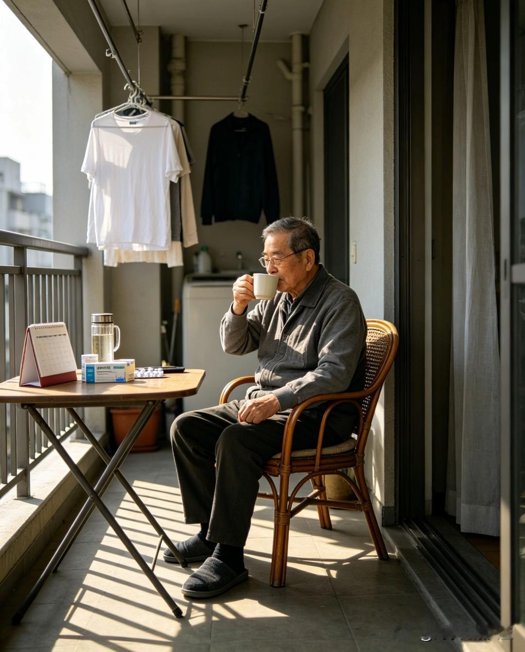 一位社会学家特别通透、也特别扎心的一段话：
 “人只要还能上下床，还能自己走到三
