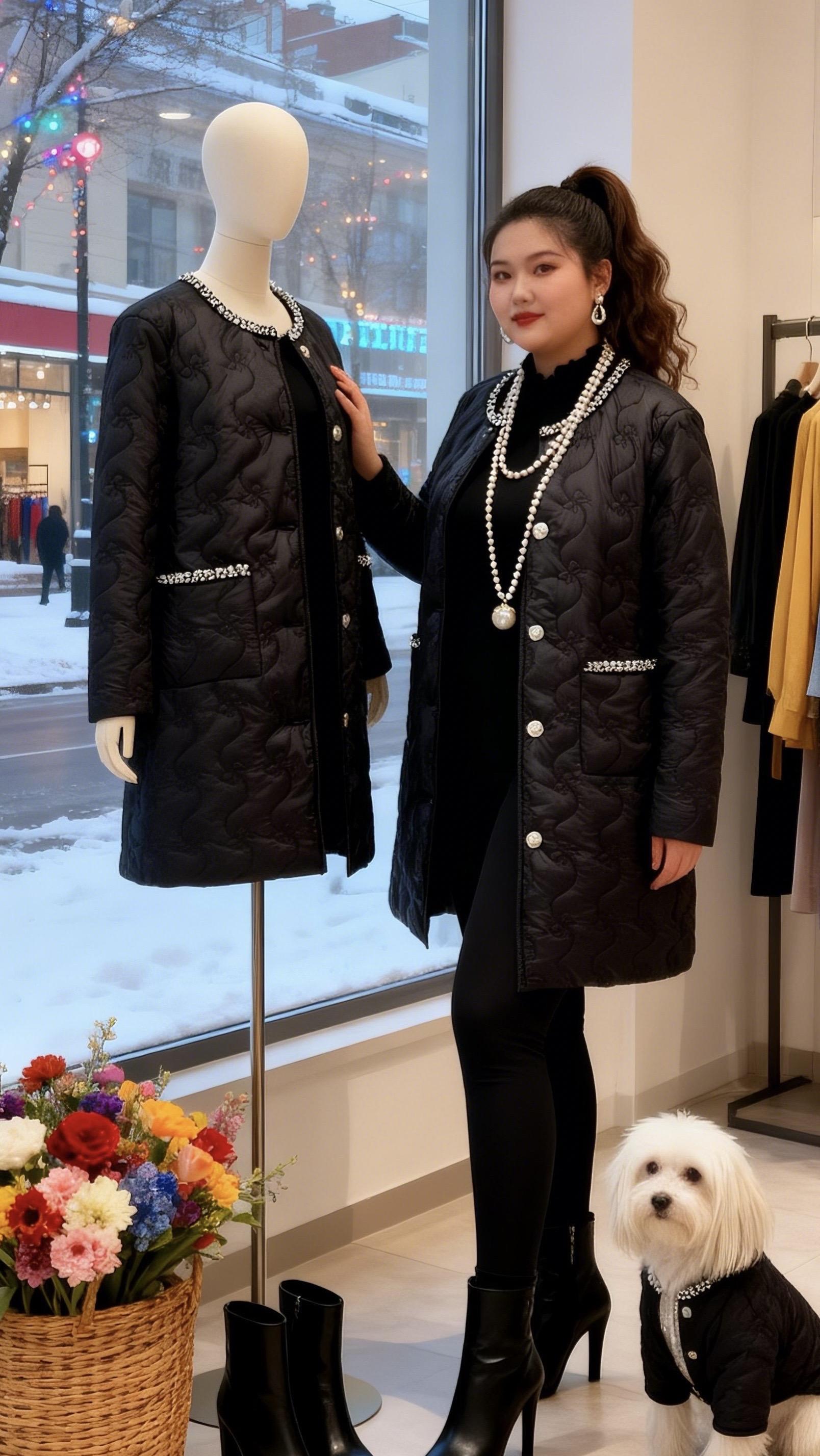 大码女装保暖外套 时尚感穿搭 双12冬日氛围感穿搭大赏穿搭提升精致感的小巧思