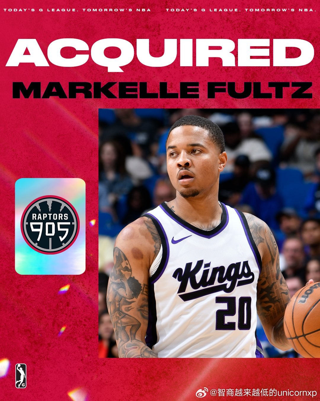 27岁的前NBA状元Markelle Fultz加入G联赛猛龙905NBANCA