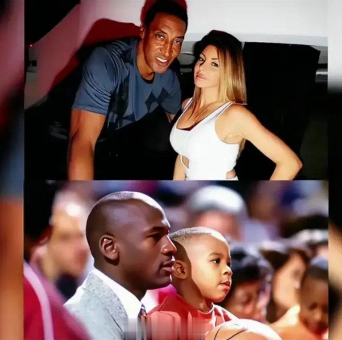 同一年，皮蓬和拉尔萨新婚，乔丹抱着五岁的儿子去庆祝。若干年后，乔丹的儿子居然要娶