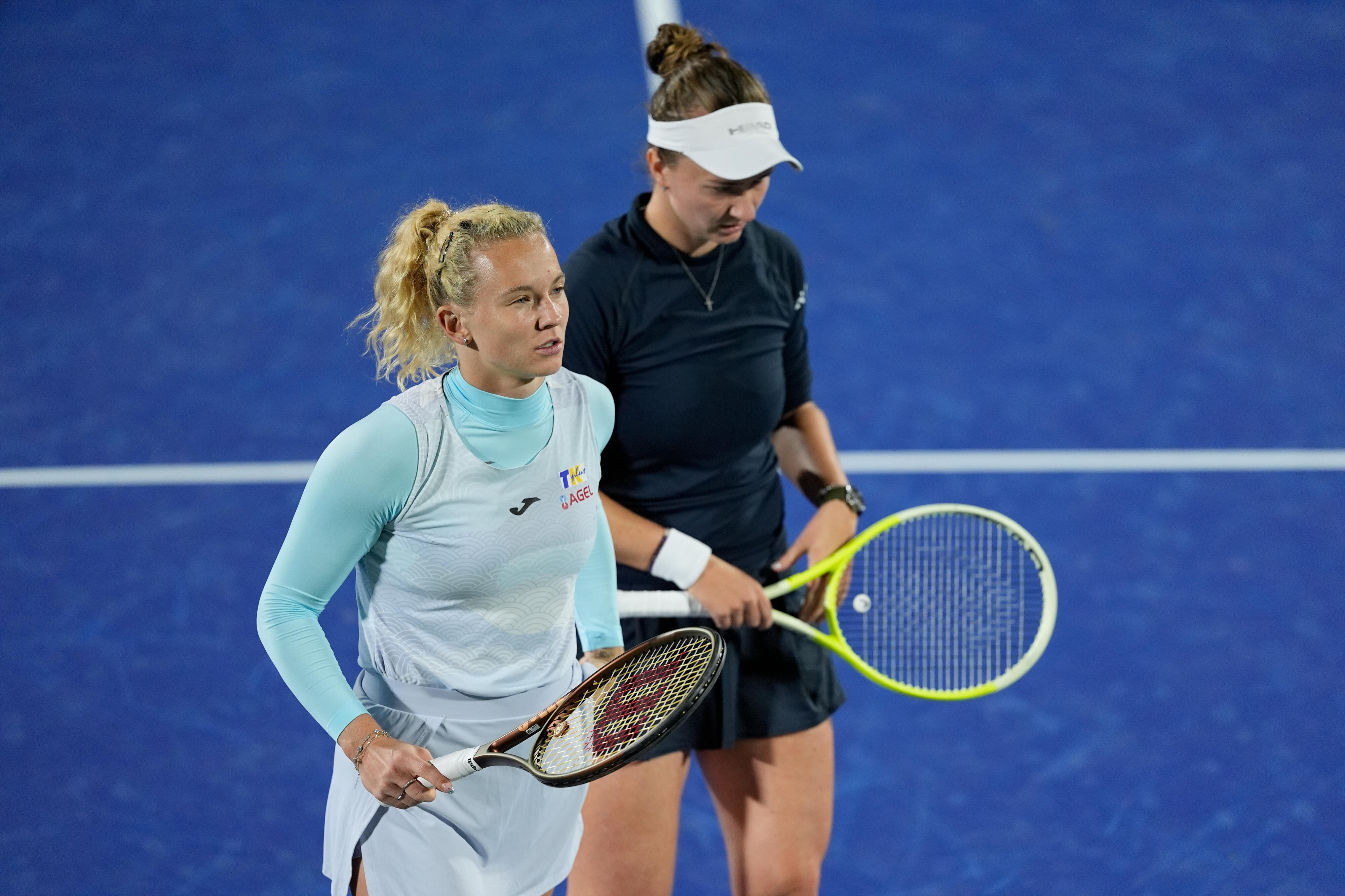 捷克组合斩获首尔站冠军🏆WTA500首尔站双打决赛，克雷吉茨科娃/西尼亚科娃以