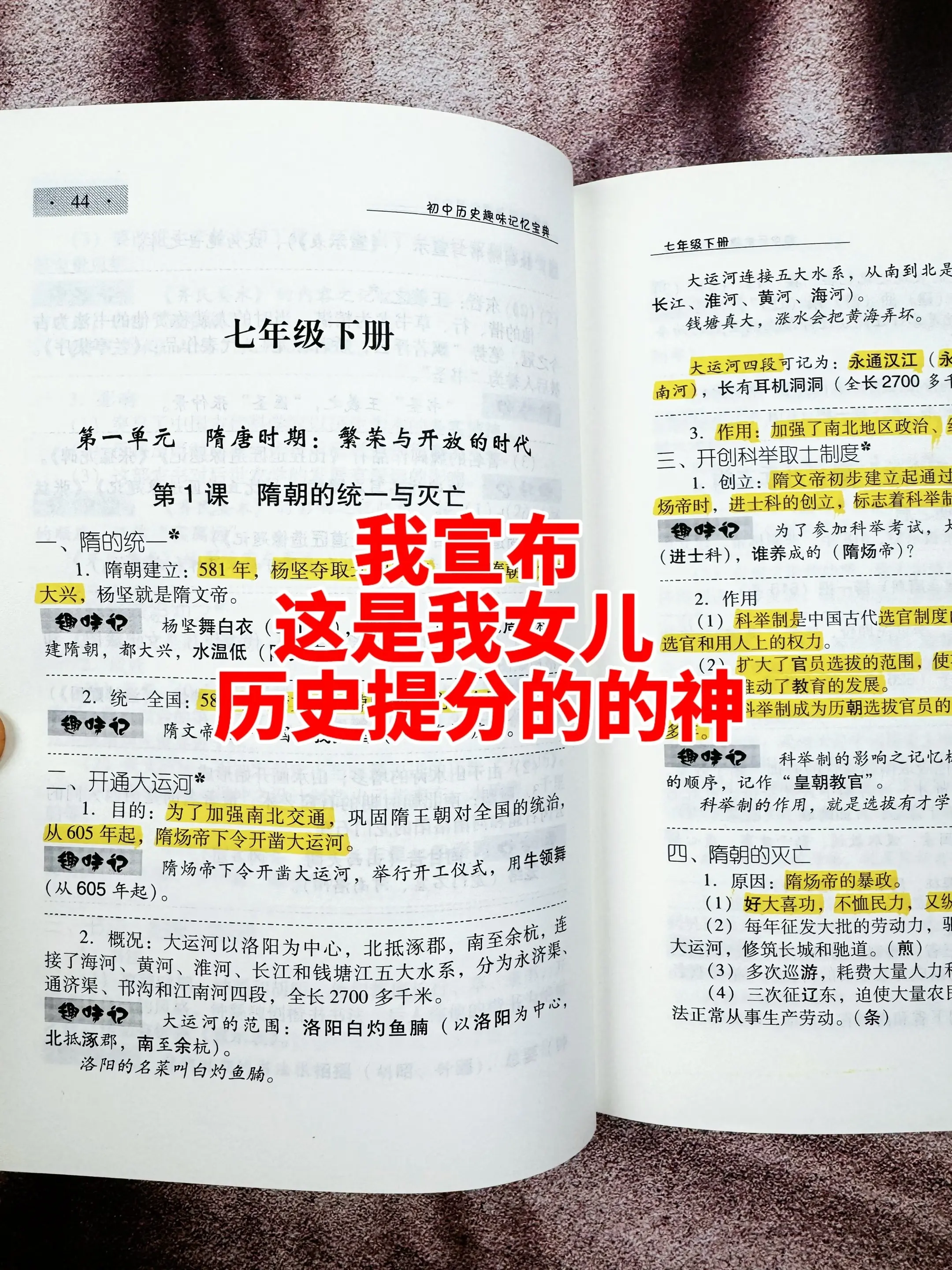 历史原来很好记 是一个父亲写给自己孩子的。把初中六本教材的知识点，编写...