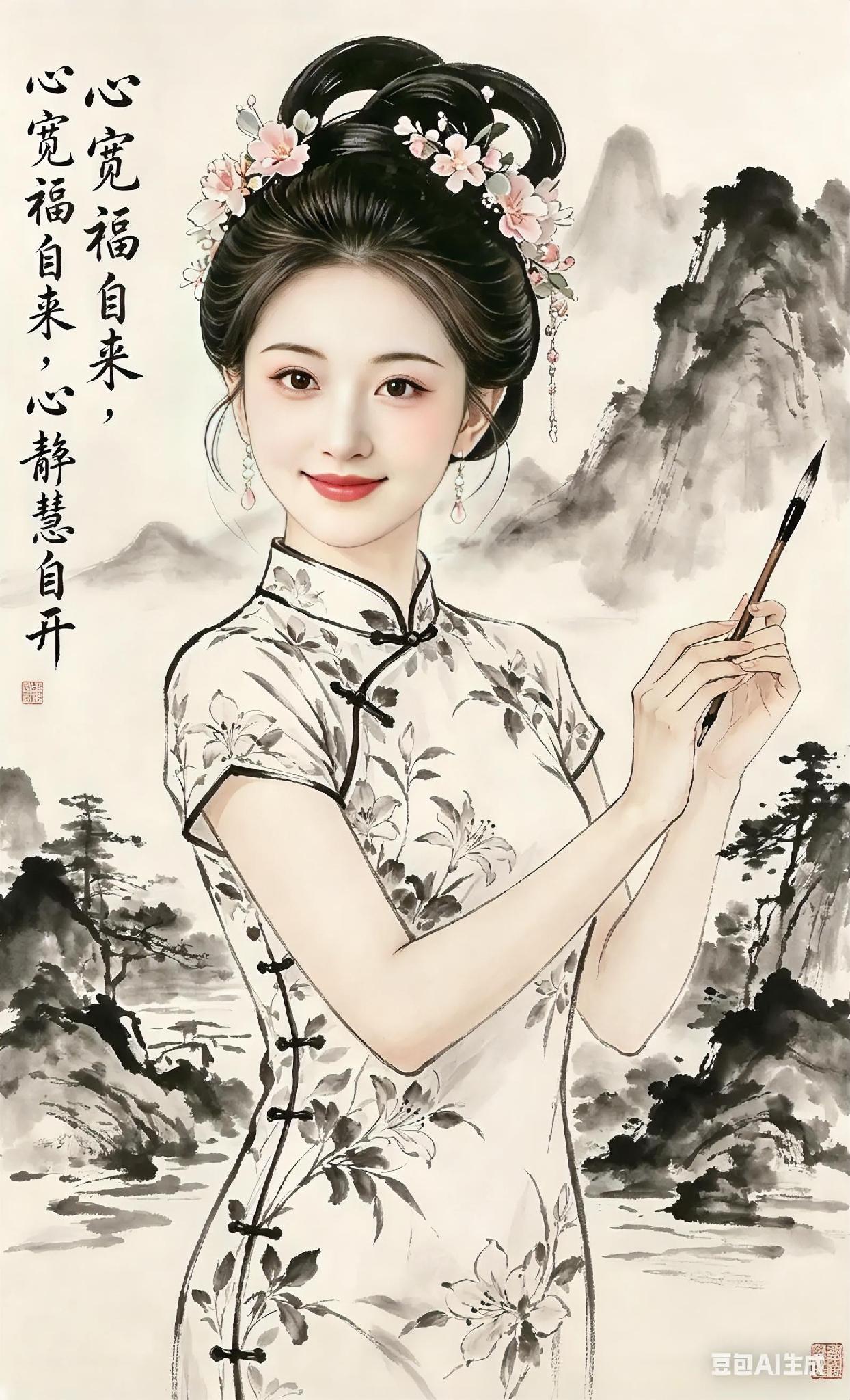 每日ai插画分享