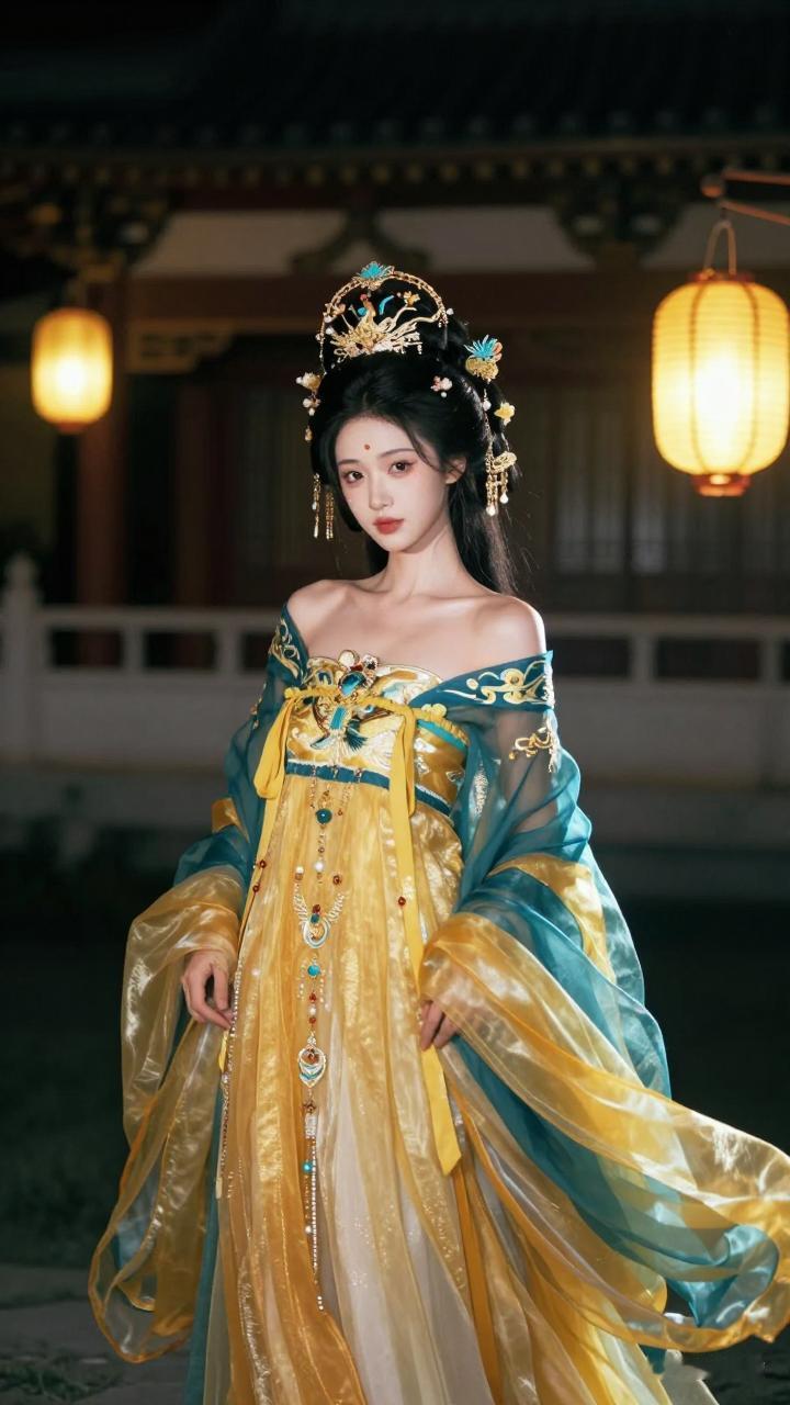 穿越时空的古典美人，华服飘飘，韵味十足。