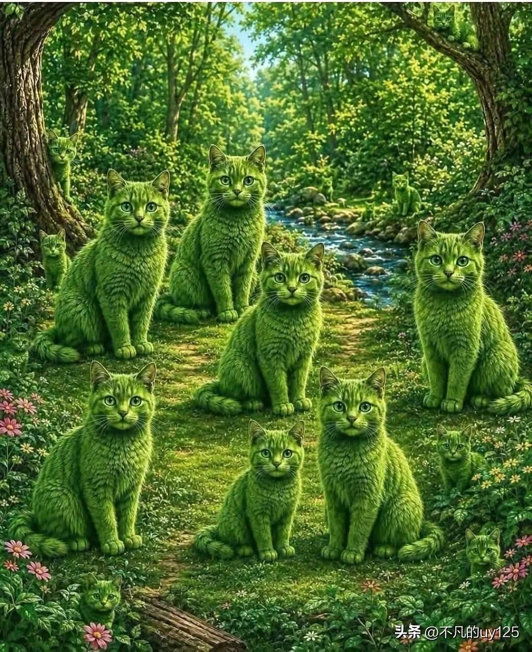 你能找到几只猫