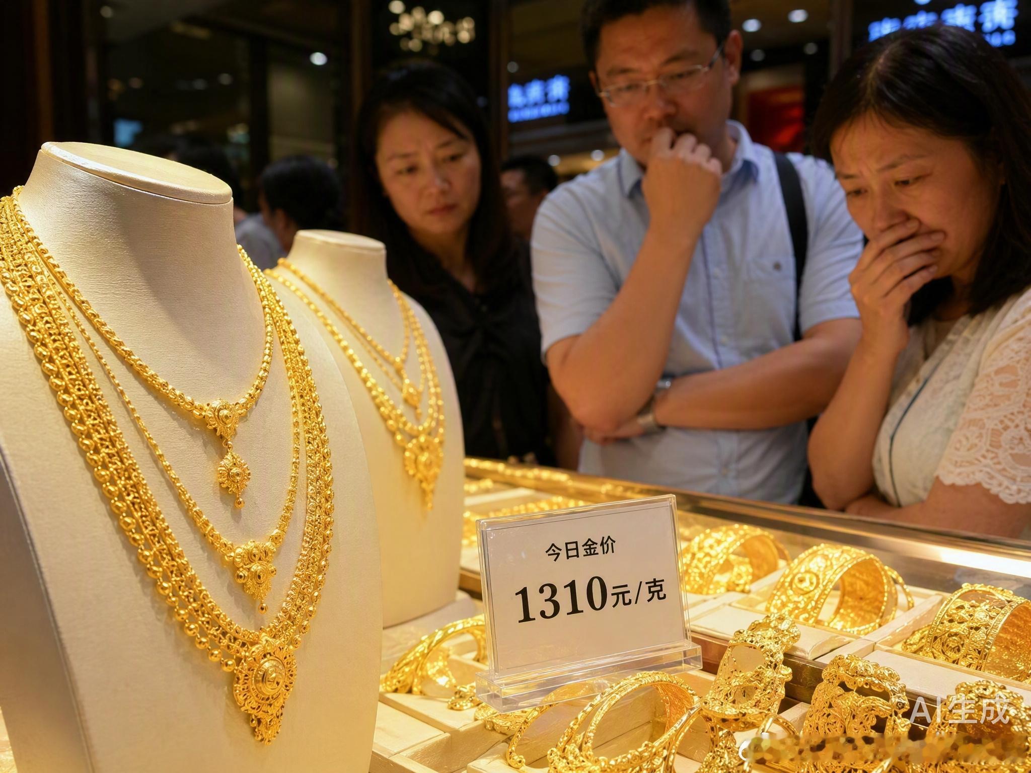 金价这波反弹来得有点猛，单周涨了超7%，国内金饰价格一夜之间全线重返1300元上