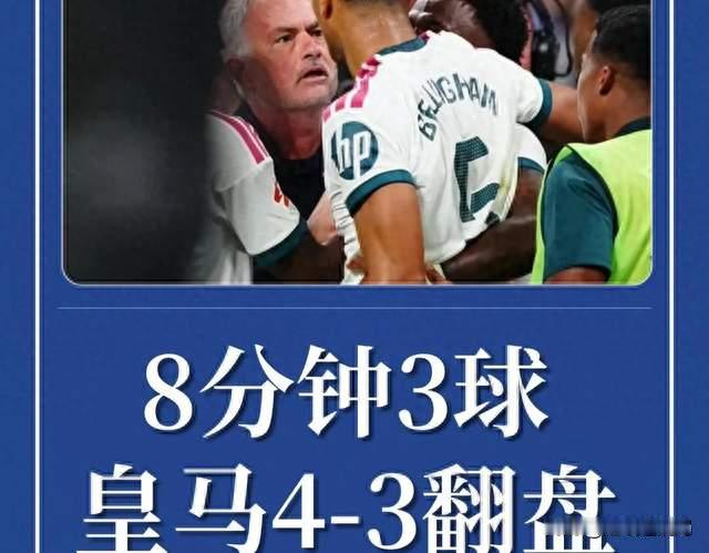穆帅换人封神！极限豪赌，皇马替补奇兵集体爆发，8分钟逆转罗马