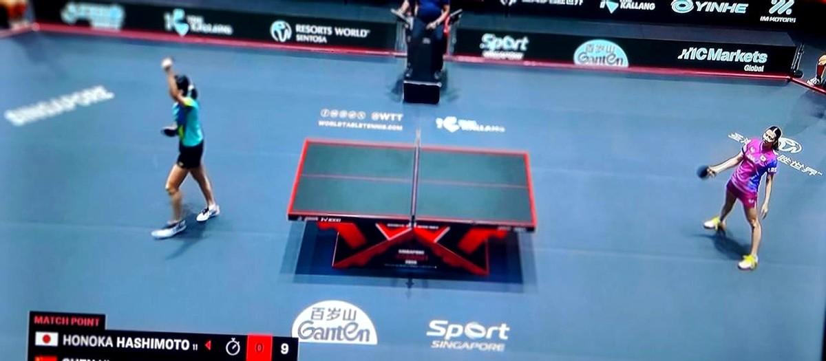 有些坎，跨过去就是一片天。

WTT新加坡大满贯，21岁的陈熠又碰上了老对手桥本