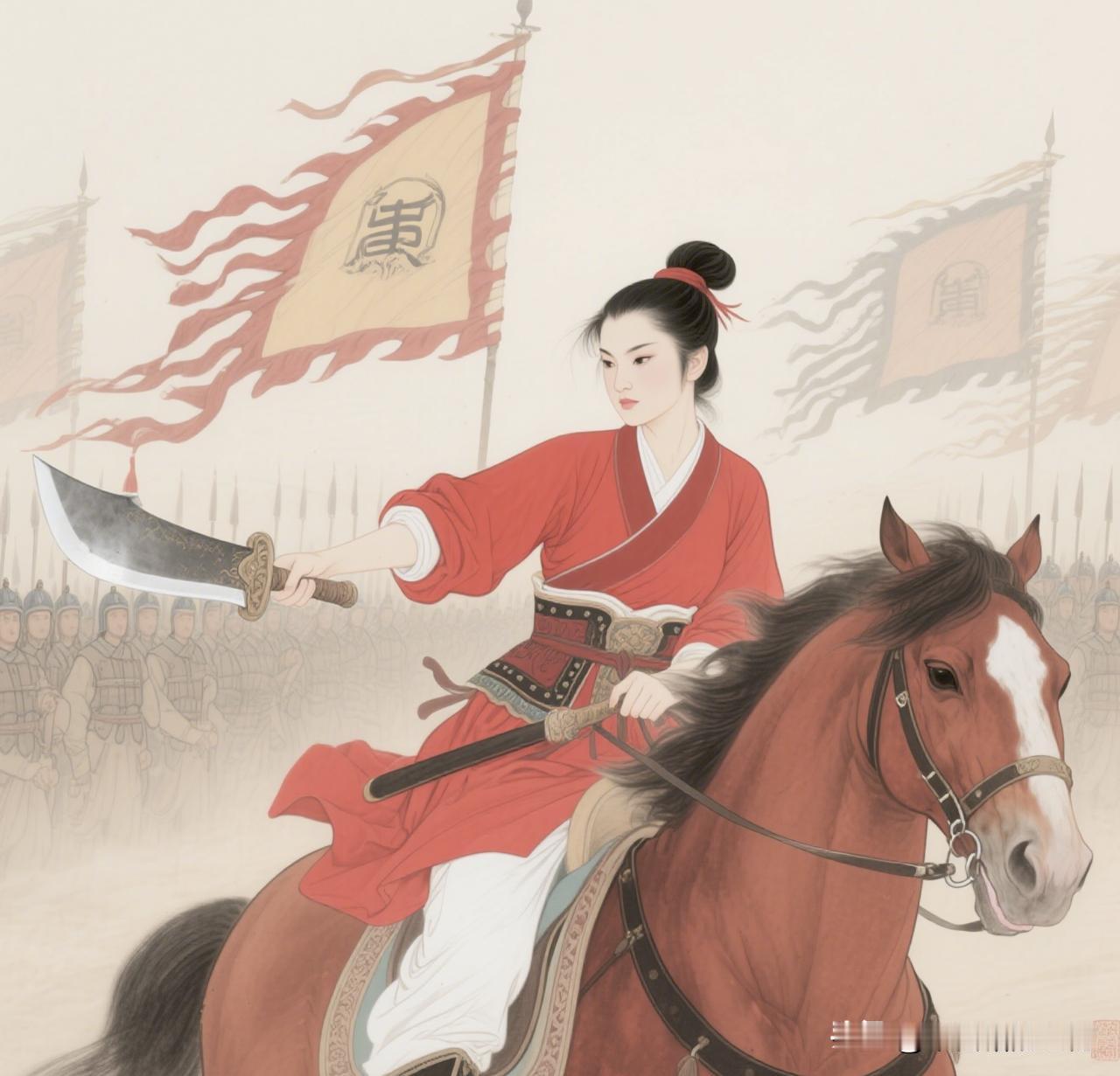 ⚔️ 一、古代巾帼英雄：沙场与朝堂的传奇
妇好（商朝）
军事统帅：中国历史首位有