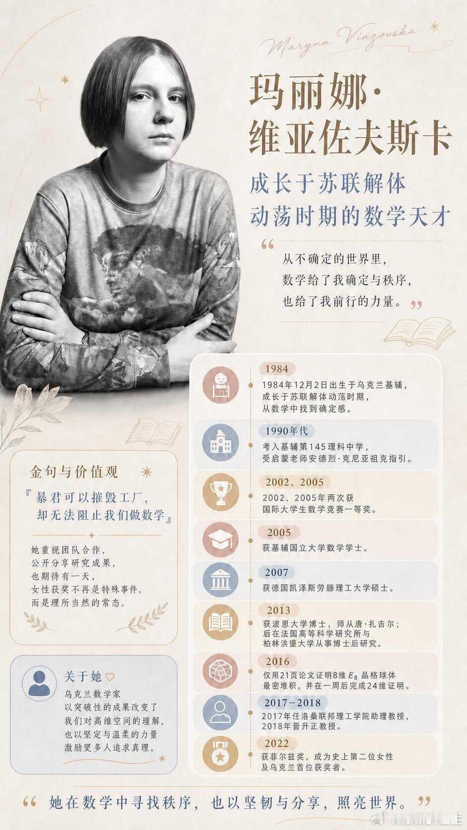 迄今为止，只有三个女数学家获得菲尔兹奖。分别来自中国、乌克兰、伊朗，没一个来自西