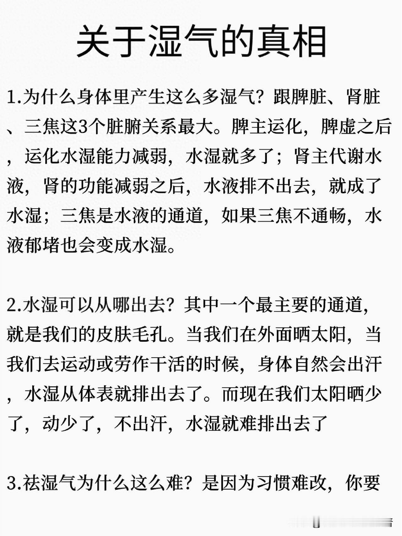 湿气缠身？快来了解关于湿气的13个真相！