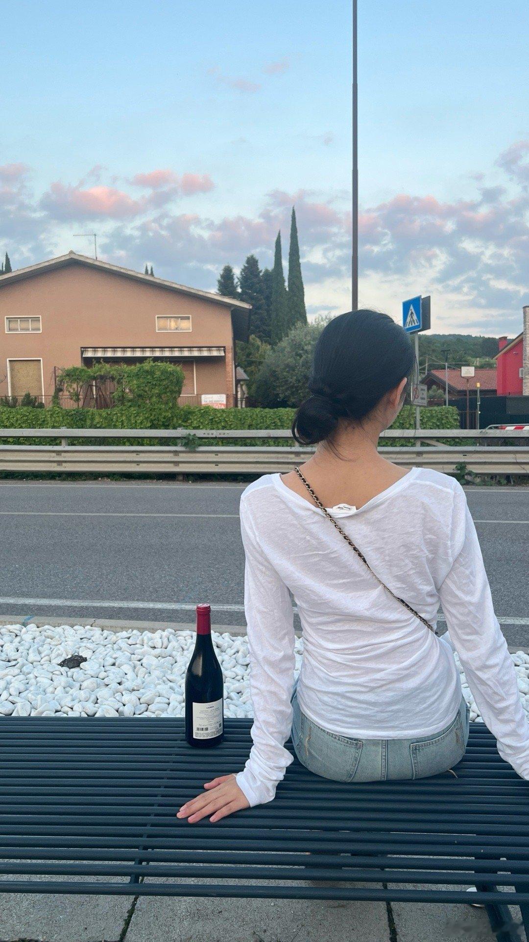 美丽的夕阳与月亮☺️ ​​​