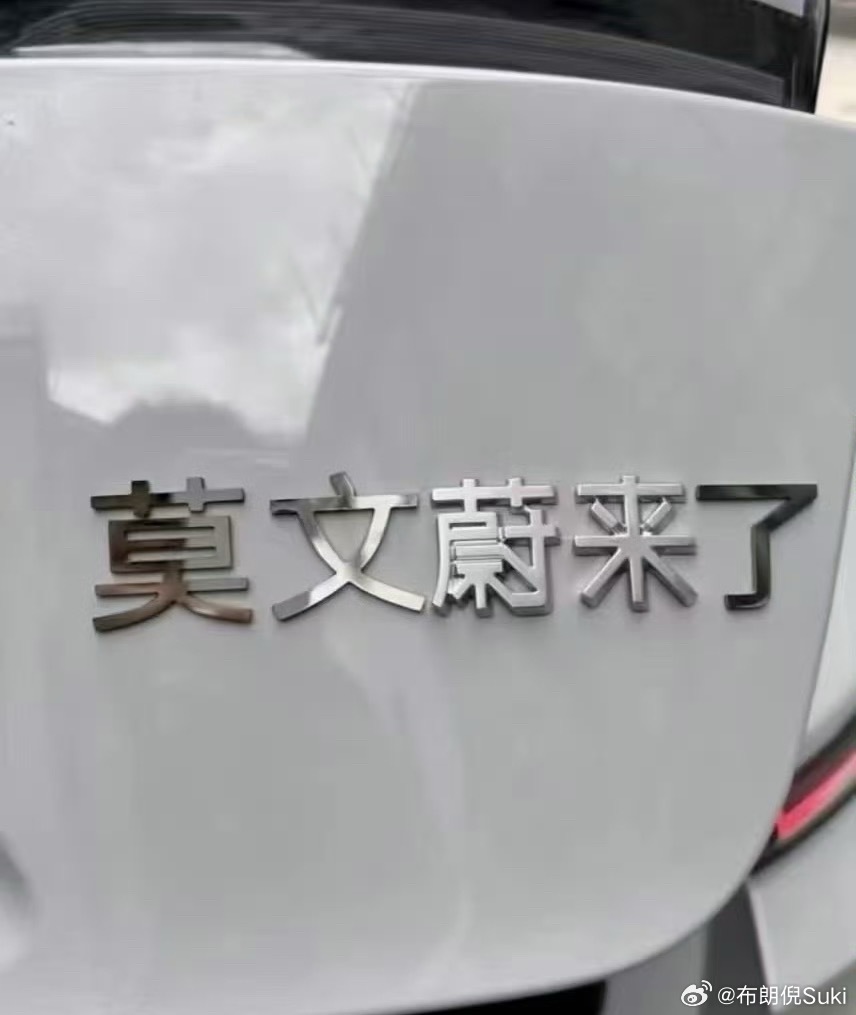 昨儿的NIO Day，光外场就热闹非凡，粉丝们太会玩儿了，因为知道莫文蔚来了都纷