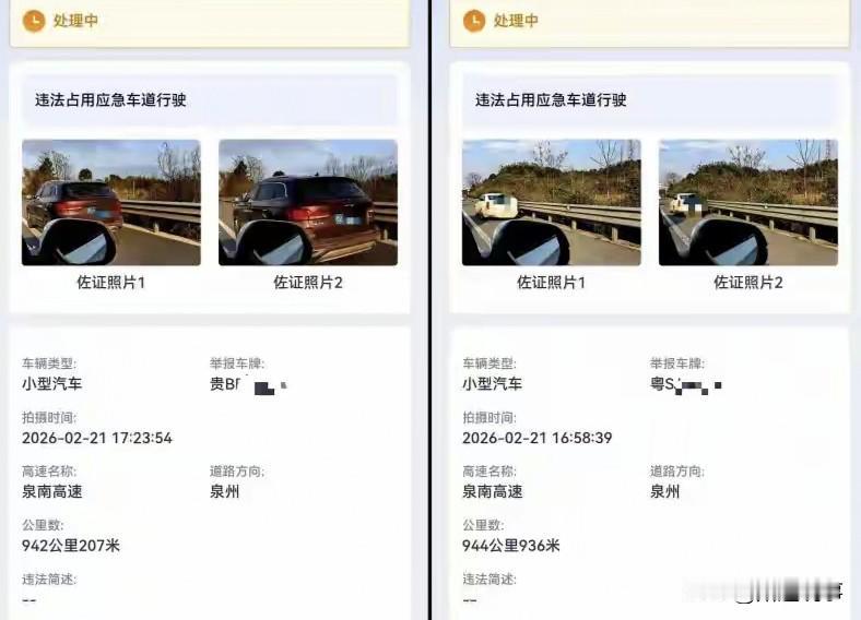 不惯着，有女子春节返程堵在高速时，看到很多车走应急车道，气不过，直接拍照举报了2