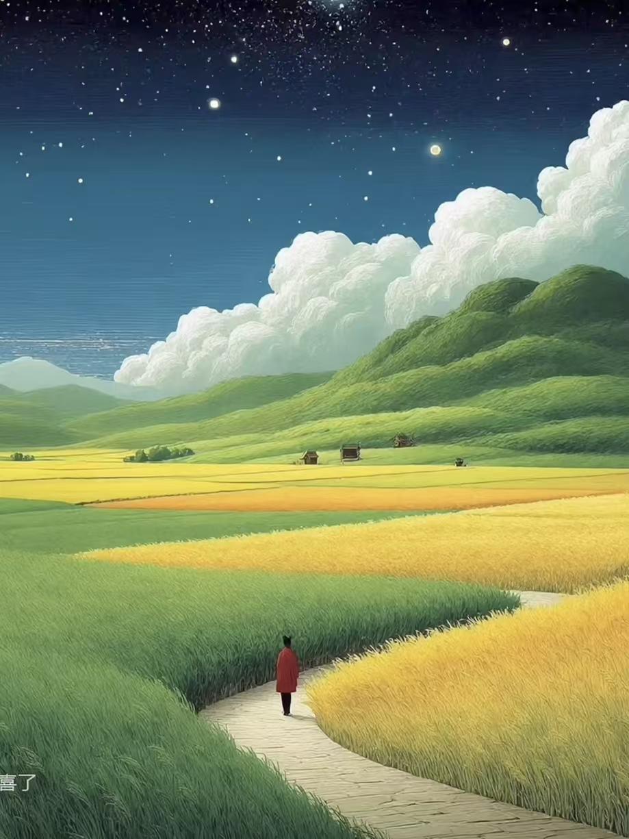 春游
重游旧地值春深，
笑问东风可识人。
何必殷勤询过往，
且斟村酿对芳辰。