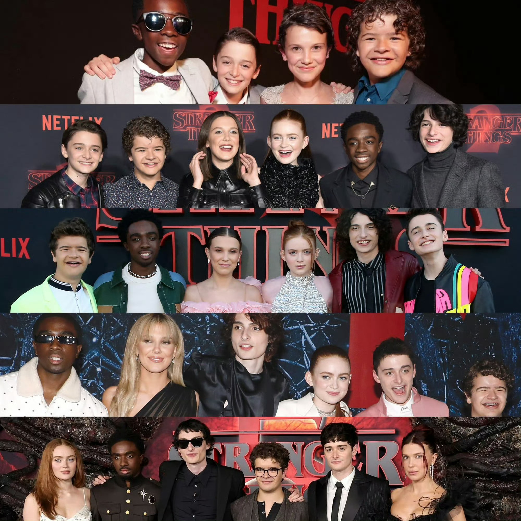 《怪奇物语》第一季到第五季小朋友们的变化 ​​​