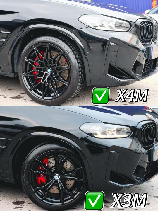 宝马X3M&X4M轮毂修复➕黑化太酷啦‼️