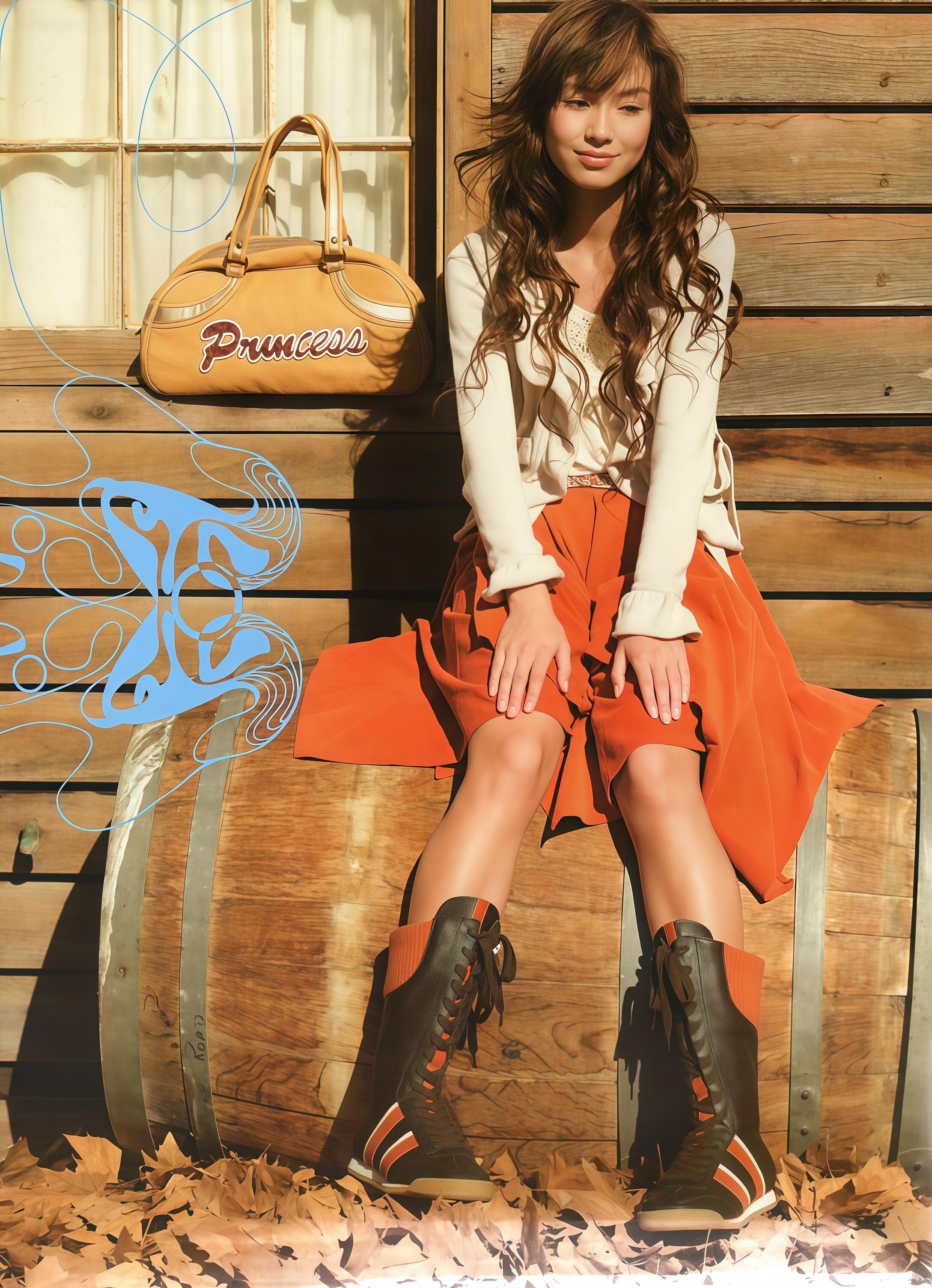 angelababy17岁在悉尼拍的杂志，完全就是一组大片 好看 爱看 