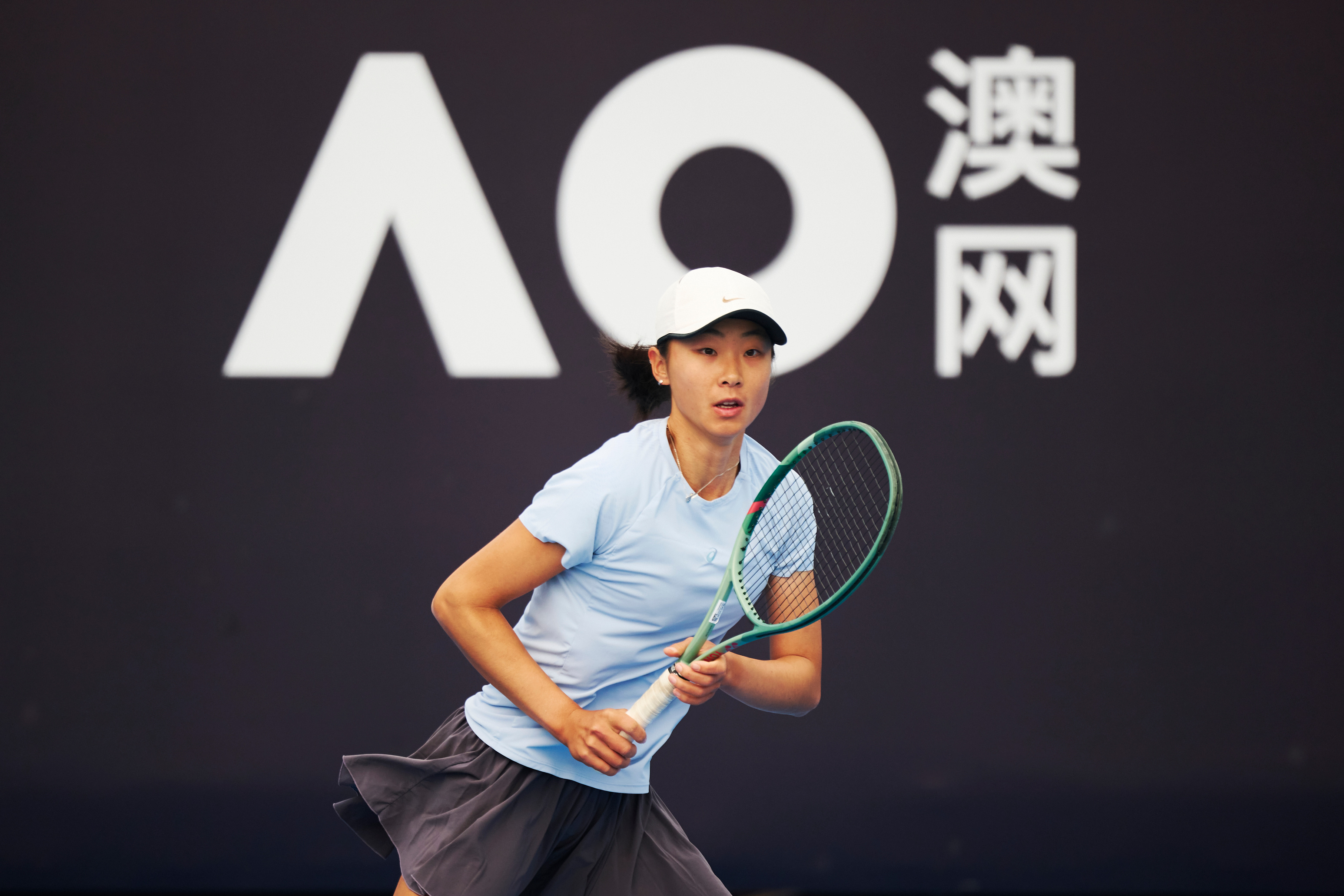 中国网球运动员韩江雪亮相澳网外卡赛资格赛！摄影： 记者 李建艺