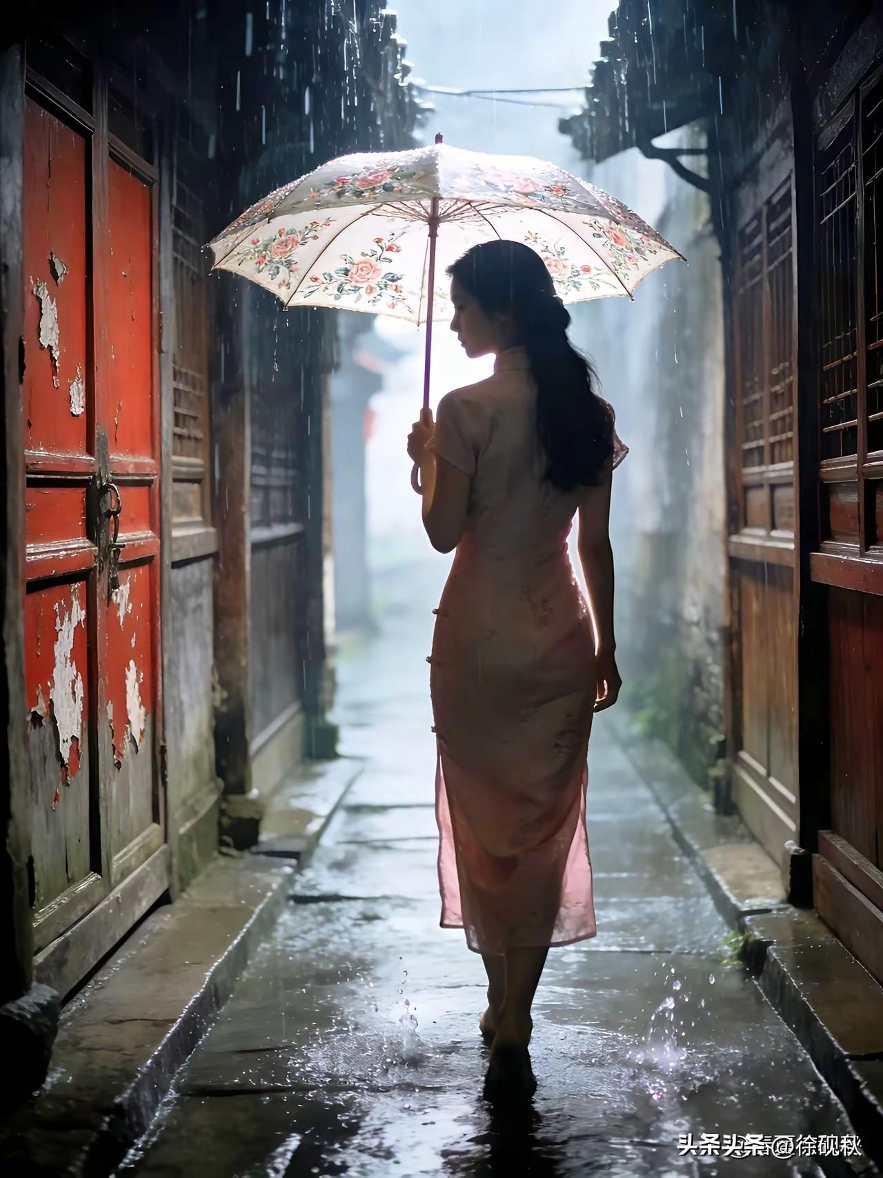 上联：梦去江南游雨巷
下联：小桥流水佳人情