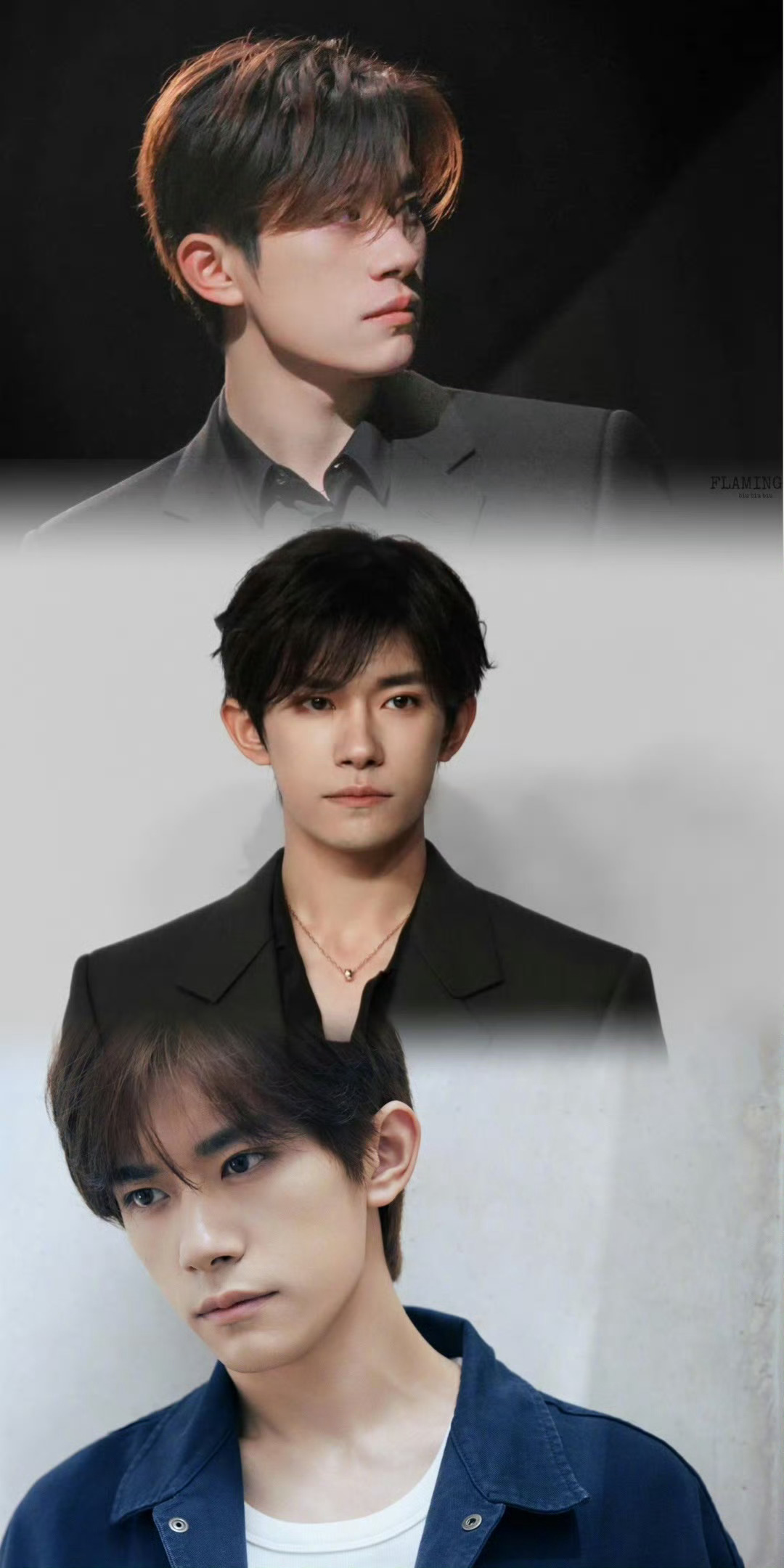 易烊千玺抬眸瞬间让易烊千玺穿黑西装的是天才易烊千玺一个抬眼就是大片！一瞬间直接蛊