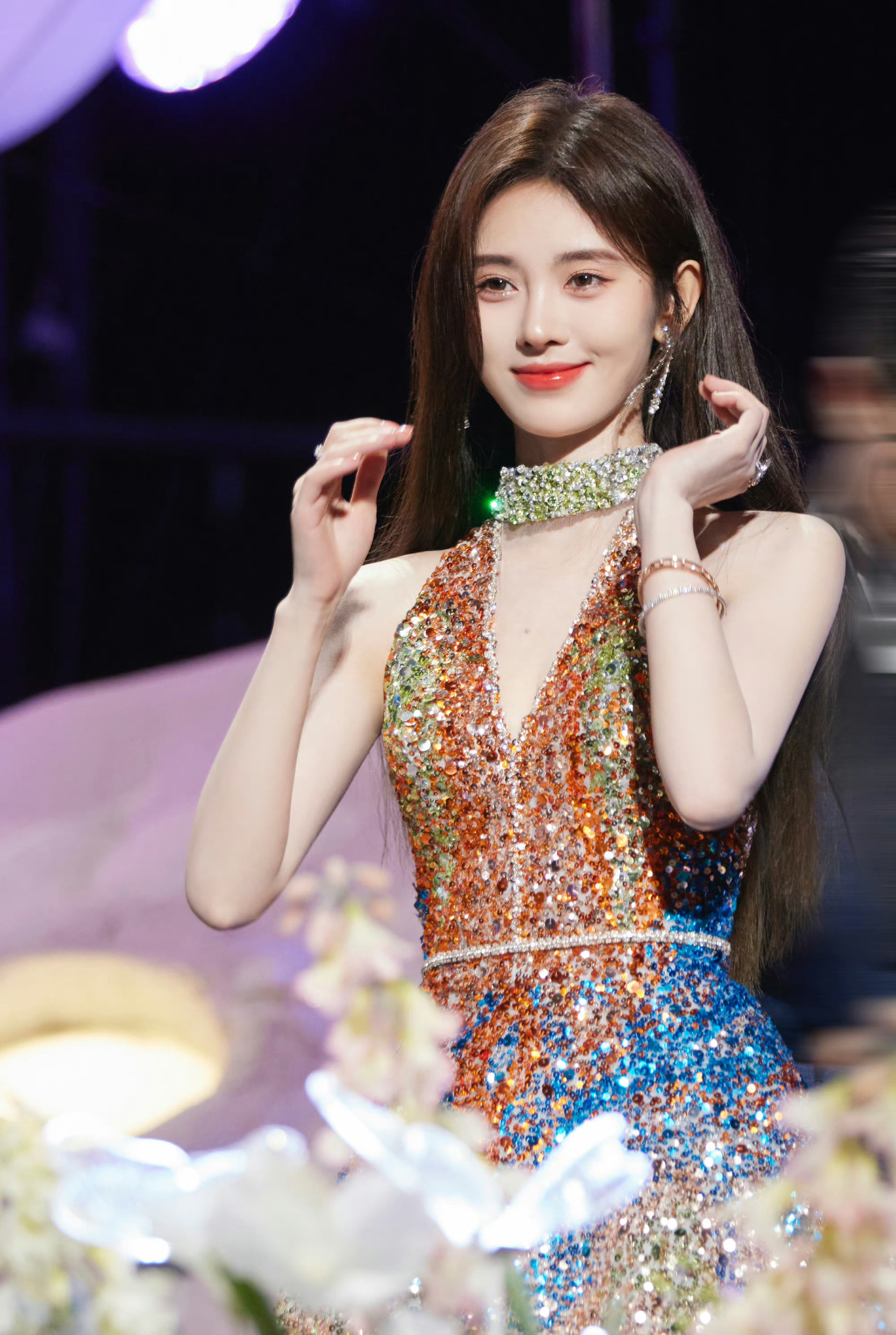 #王者荣耀[超话]#  💎#鞠婧祎出席王者荣耀共创之夜#💎#鞠婧祎# [哇]