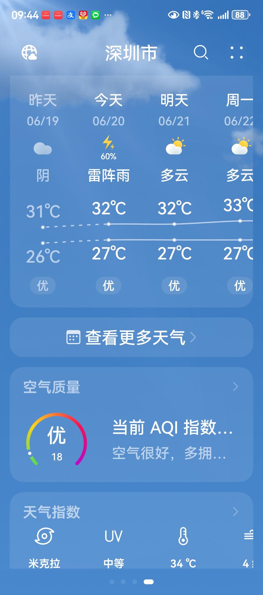 说来也怪，6月18日，即农历五月初四这天，深圳一整天都是大雨，到初五端阳节这天，