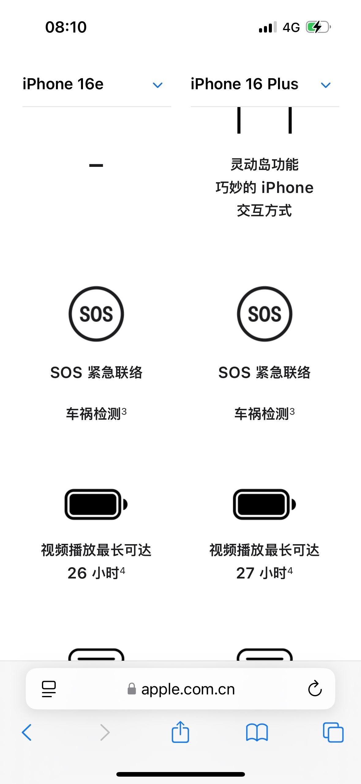 iPhone16e官方续航只比16Plus少1个小时，性价比一般般，要是1个月后