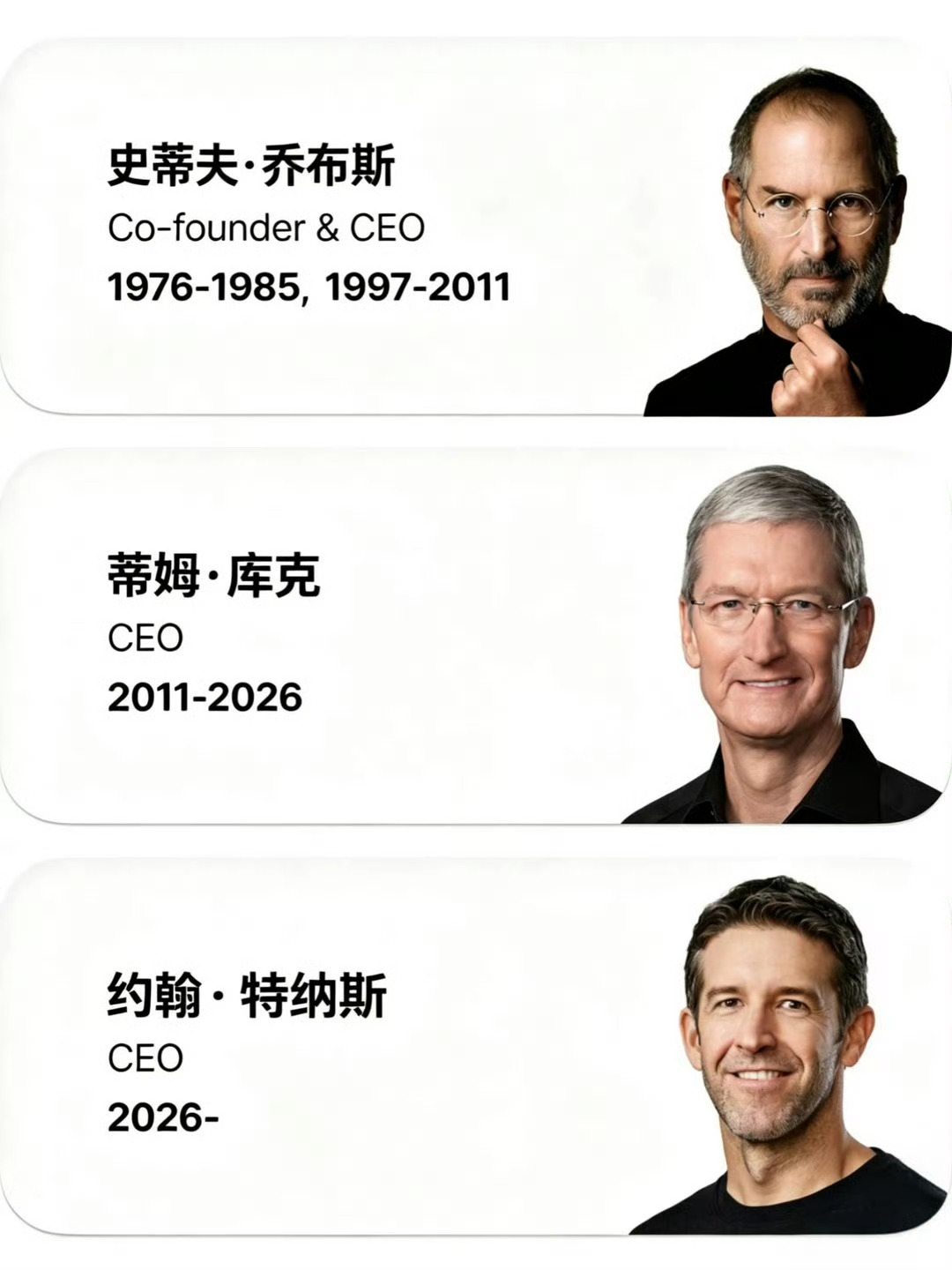 苹果更换CEO原因首次曝光库克是一个成功的商人，但苹果也没有之前那样有创新有想象