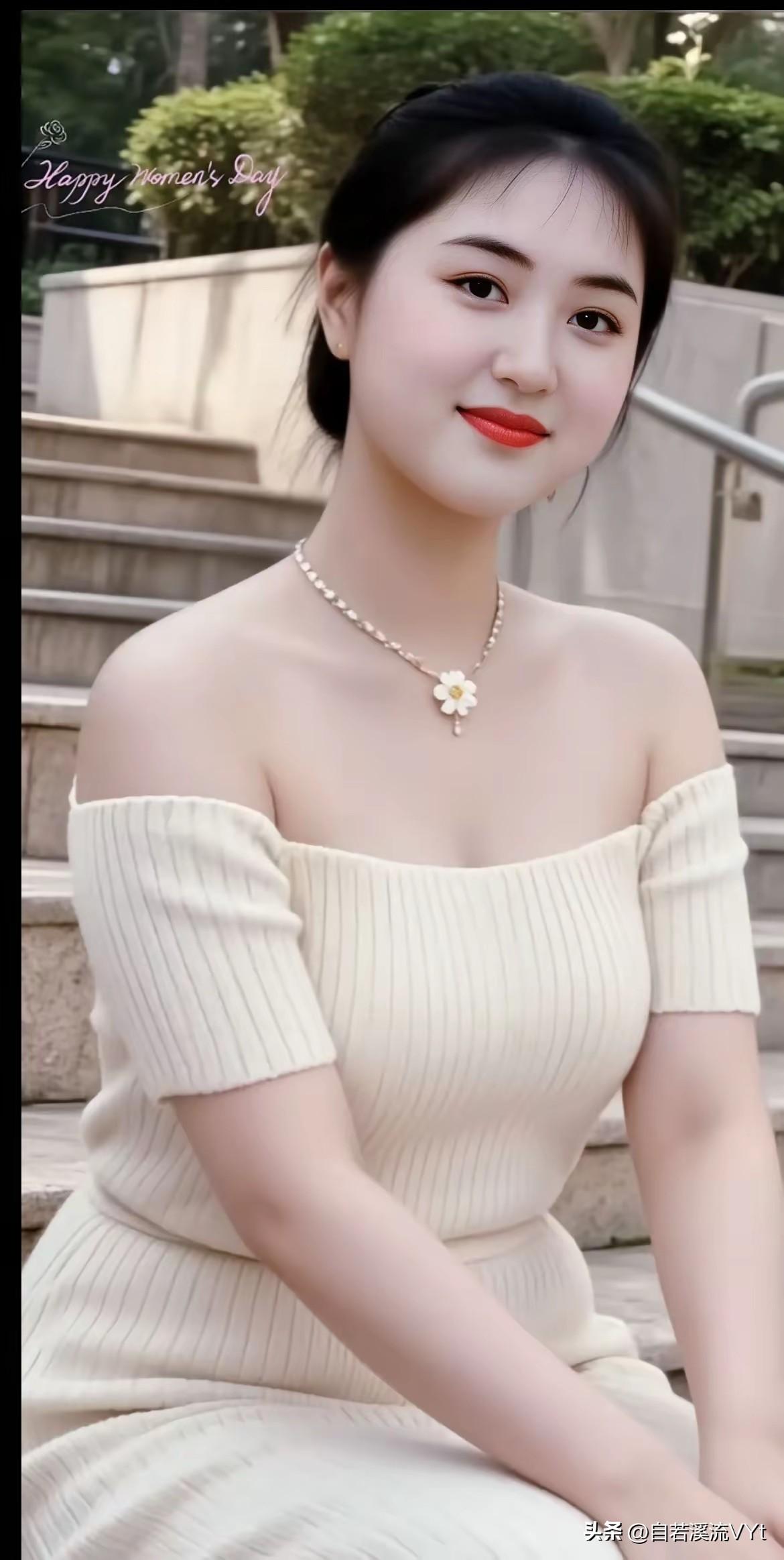 梅花引·庭畔嫣然
 
玉颜柔，暗香浮。
浅露冰肌倚画楼。
鬓云悠，眼波悠。
一抹