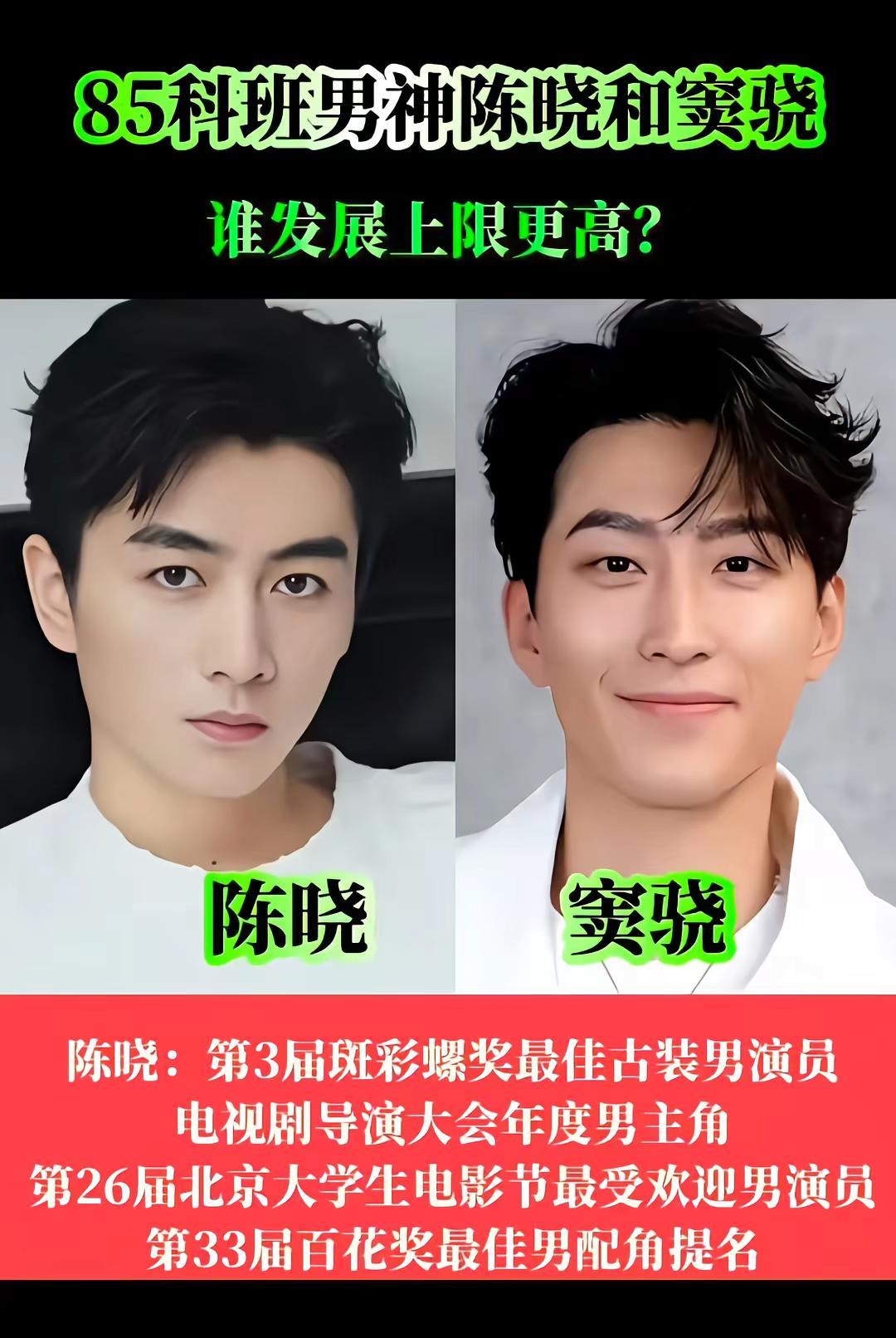 哪位是你心目中的男神 陈晓 窦骁 创作者扶持计划