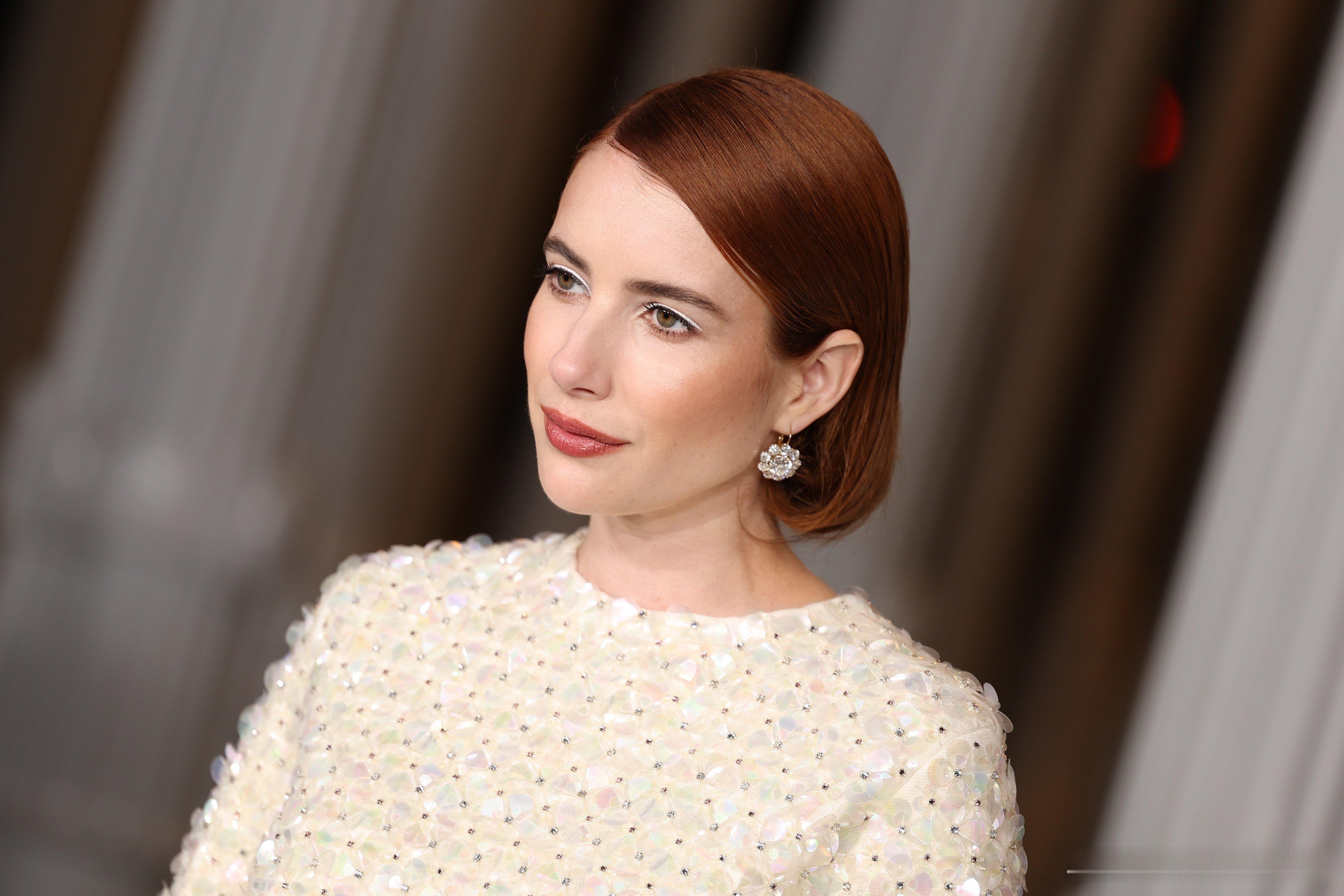 emma roberts艾玛罗伯茨在洛杉矶出席LACMA艺术与电影盛典晚宴，艾玛