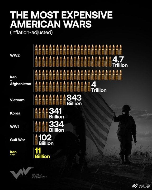 美国国防部代理审计长赫斯特3月12日说，美国上周在对伊朗军事行动中花费约110亿