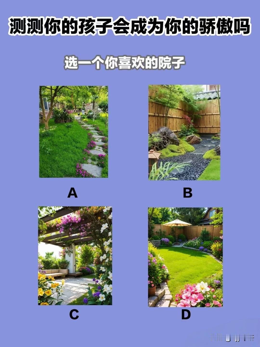 选一个你喜欢的院子