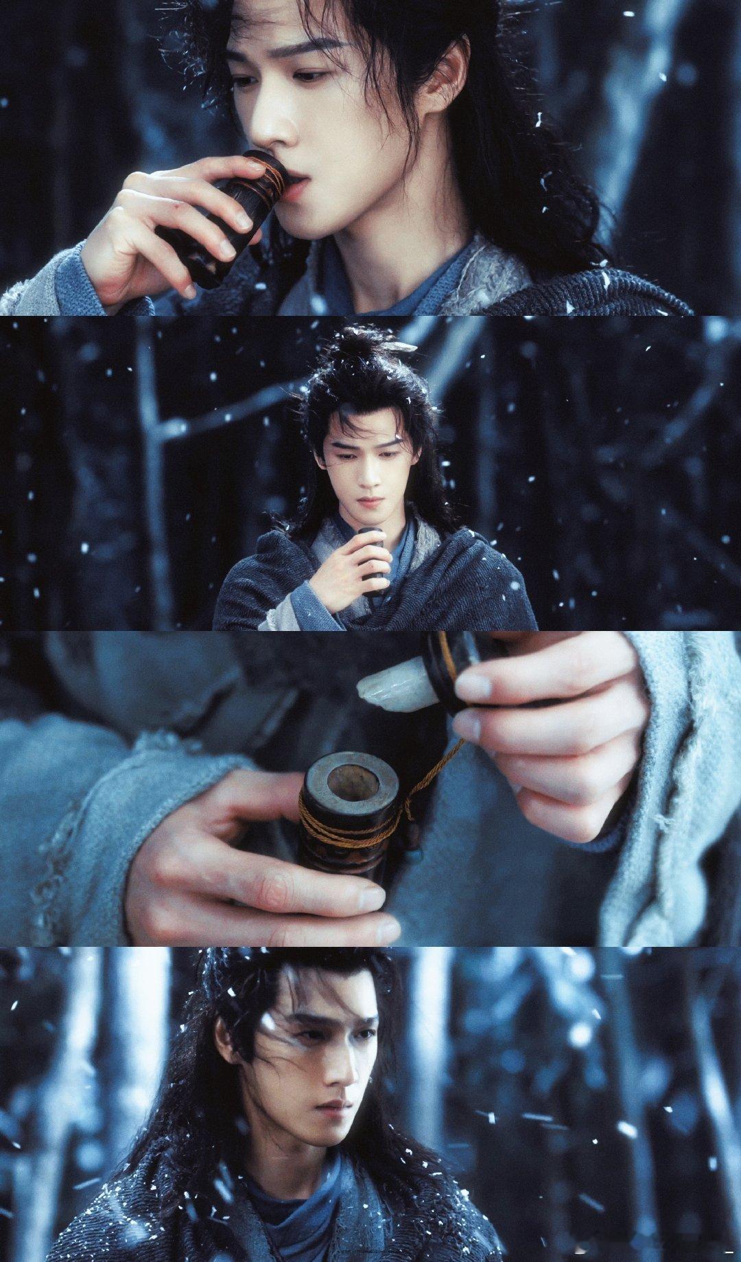 没人能在雪景里打败李昀锐李昀锐也拍出了雪景神级镜头 雪景配上李昀锐的演绎，帅气与