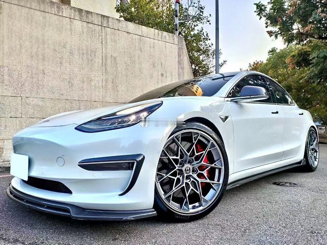 特斯拉Model 3改装升级HRE FF10 20寸银色现货 model Y/3