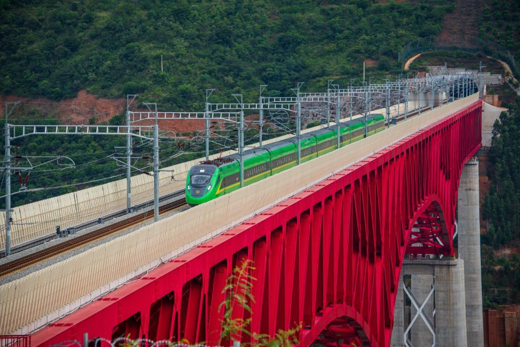 中老铁路已经是超负荷运转！

这条线路想着货运优先，把老挝的钾矿运回来，客运是捎