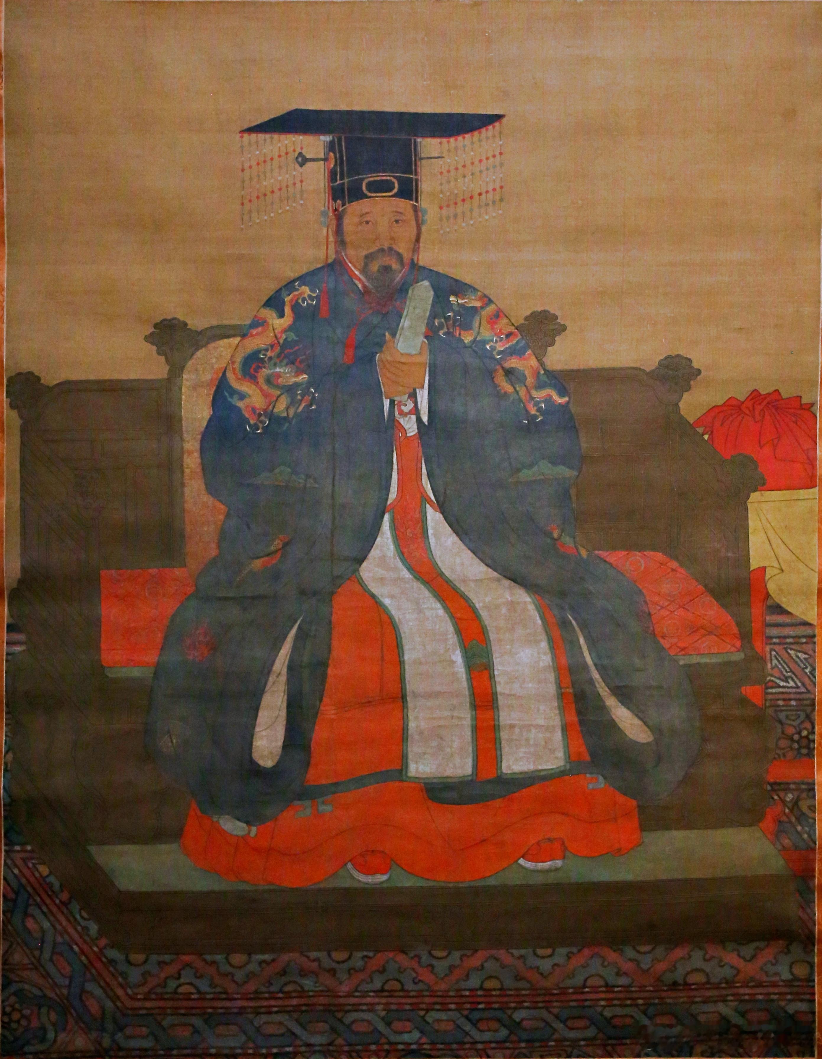 岐阳世泽-国家博物馆藏李文忠家族文物展陇西恭献王李贞及岐阳武靖王李文忠像歧阳王李